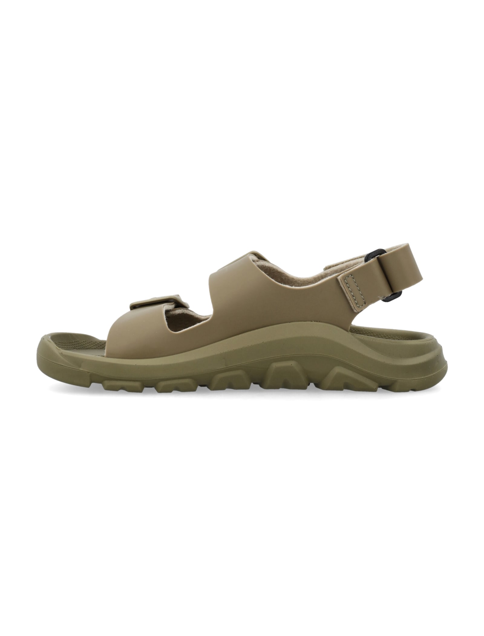 Shop Birkenstock Mogami Sandals In Khaki