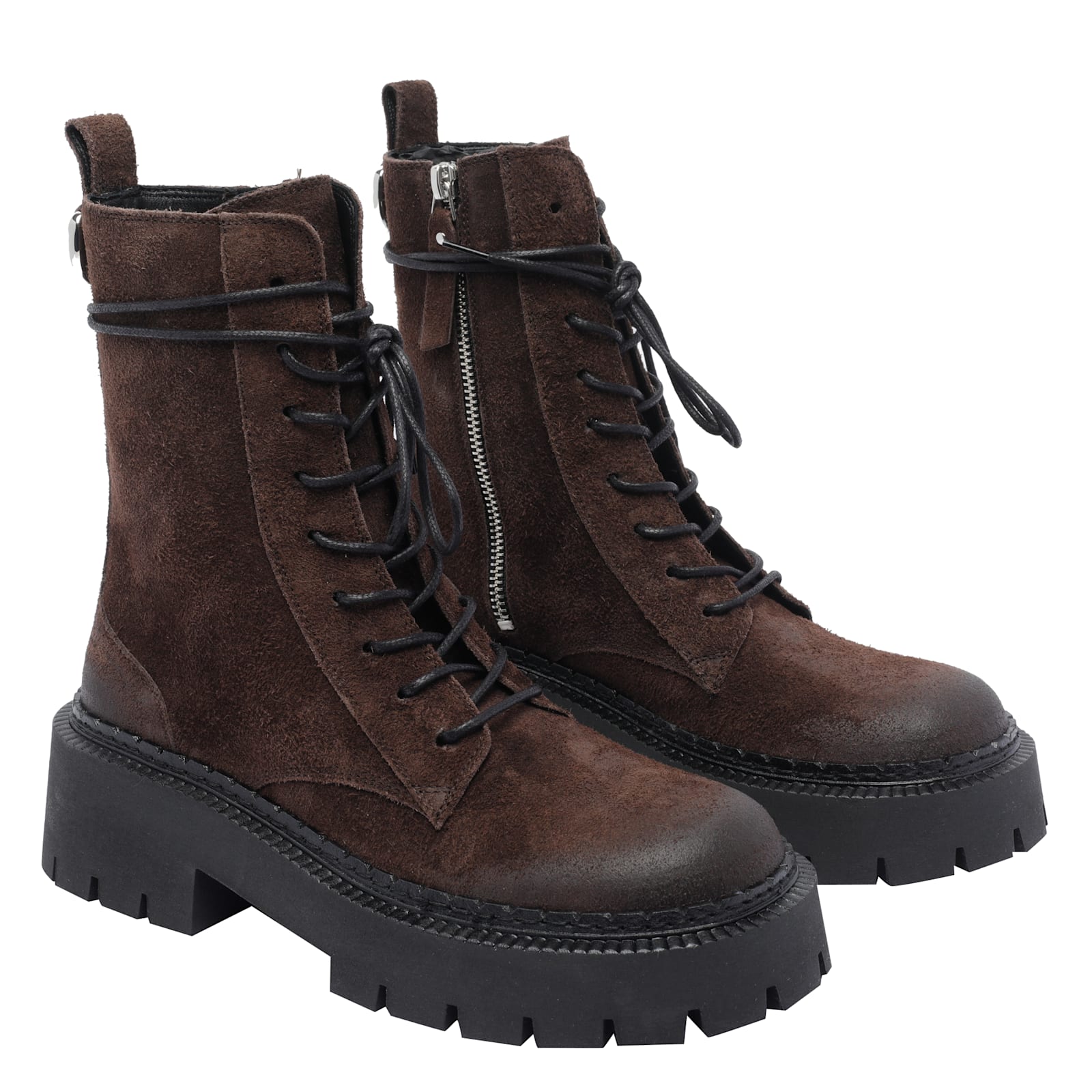 Vic Matie 50mm Lace-up Platform Boots In Blue