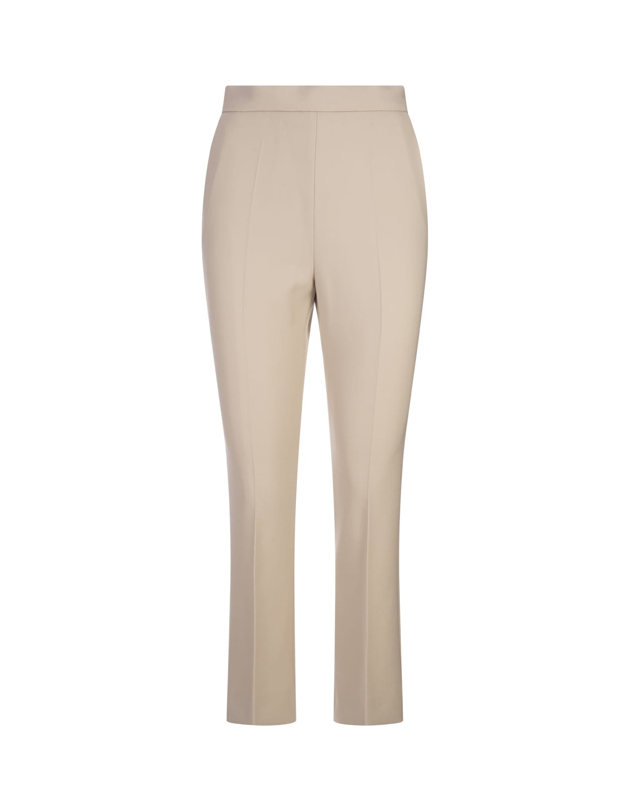 Shop Max Mara Beige Nepeta Trousers In Brown