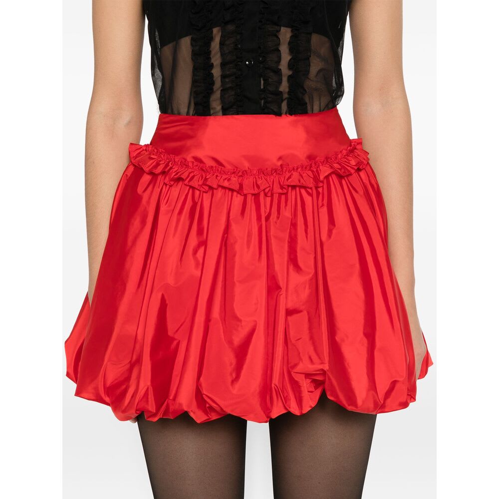 Simone Rocha Gathered-detail Mini Skirt In Multi