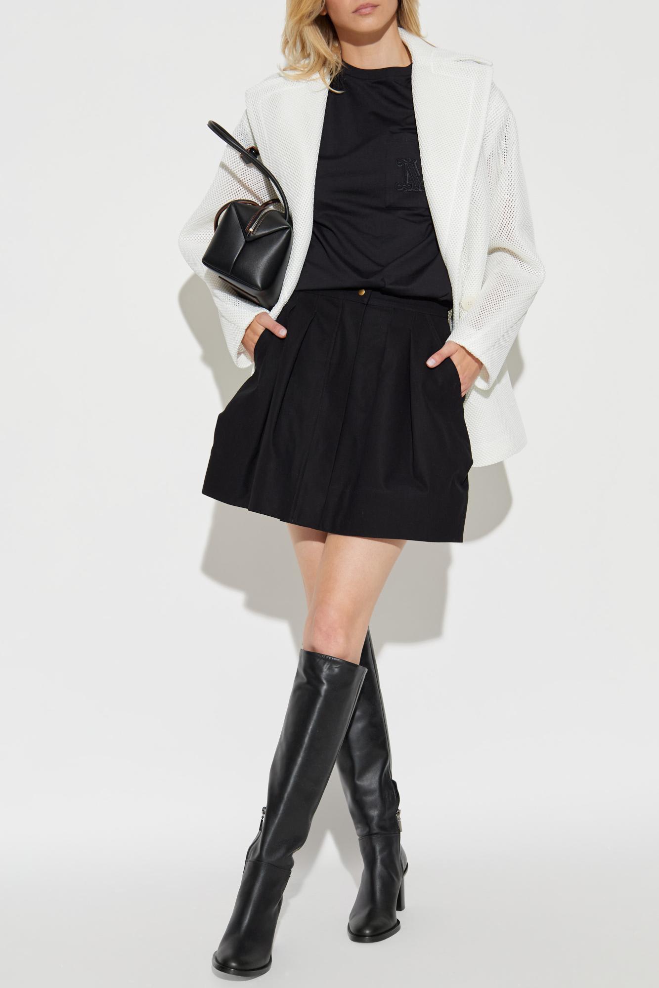 Max Mara Double-breasted Blazer In White
