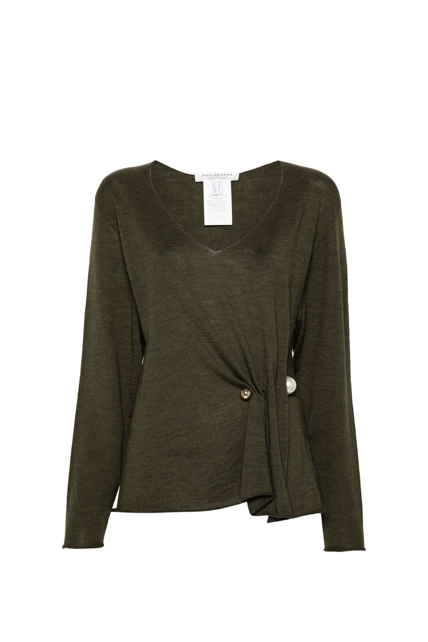 Shop Philosophy Di Lorenzo Serafini Sweater In Green