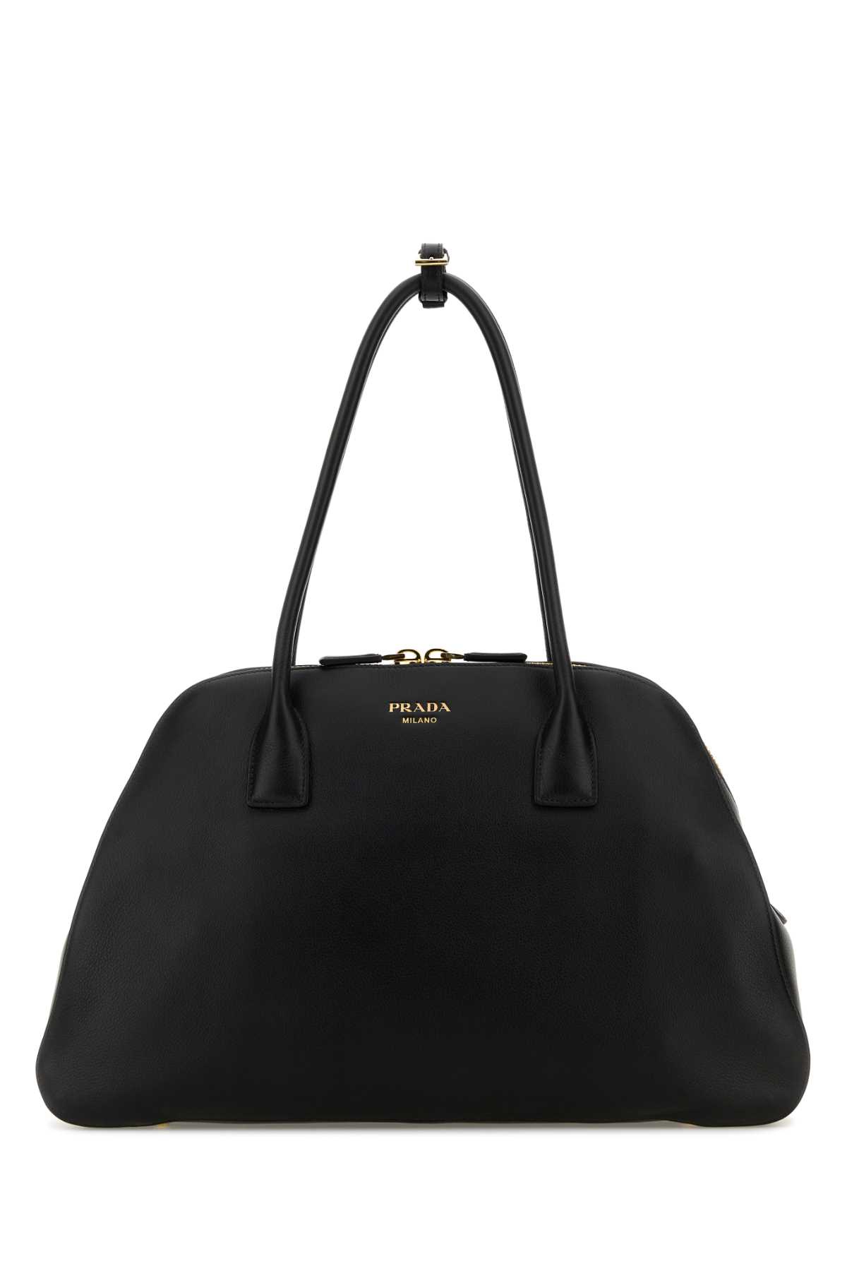 Prada Black Leather Medium Shopping Bag