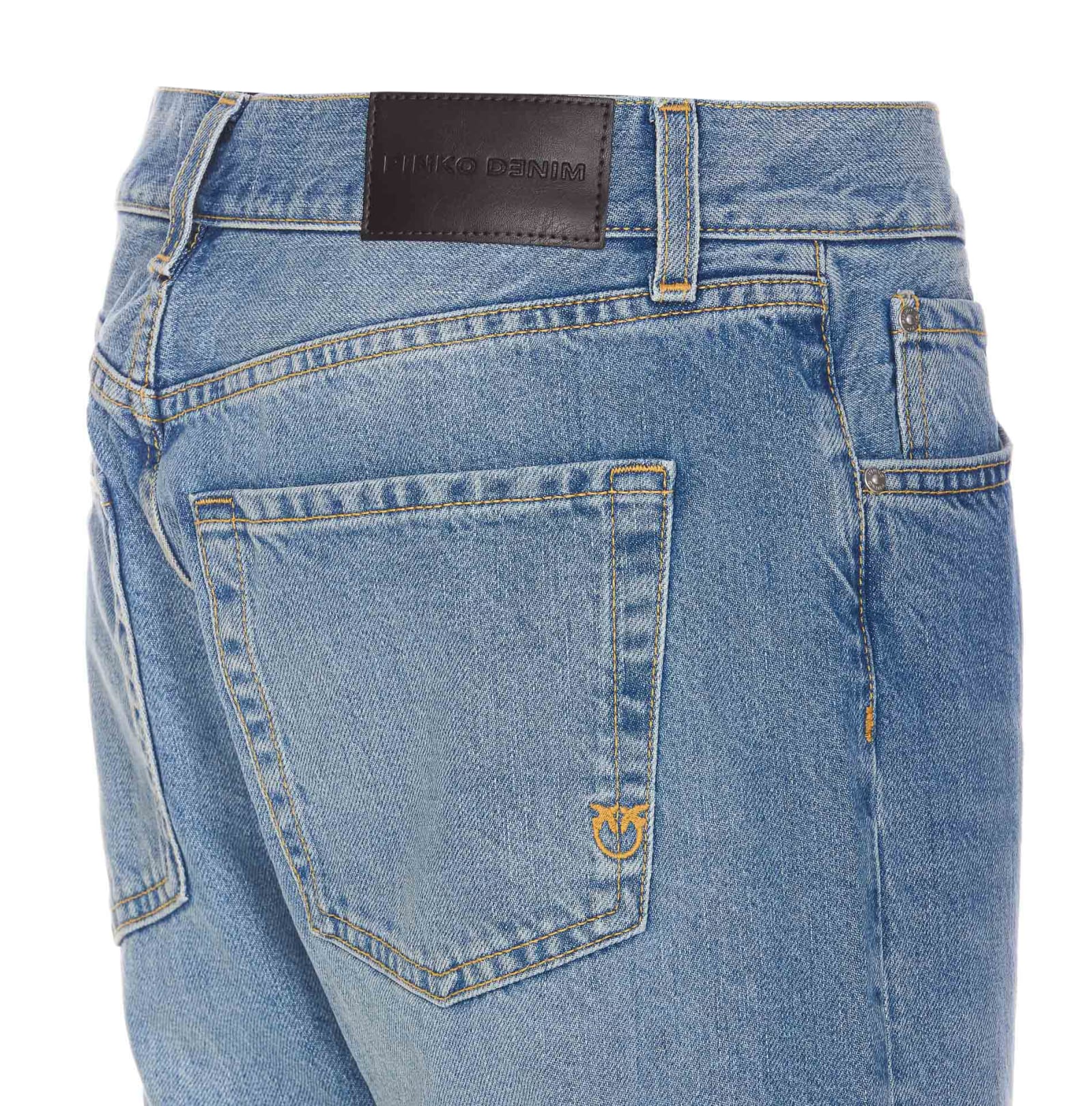 Shop Pinko Leyda Loose Jeans In Denim