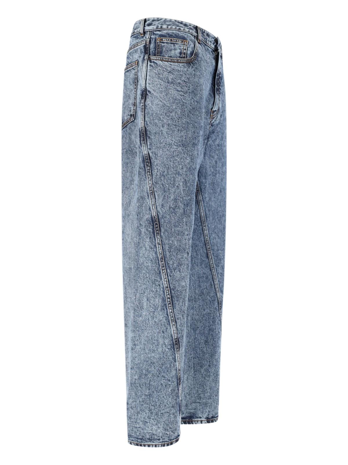 Alaïa Twisted Pants In Bleu Neige