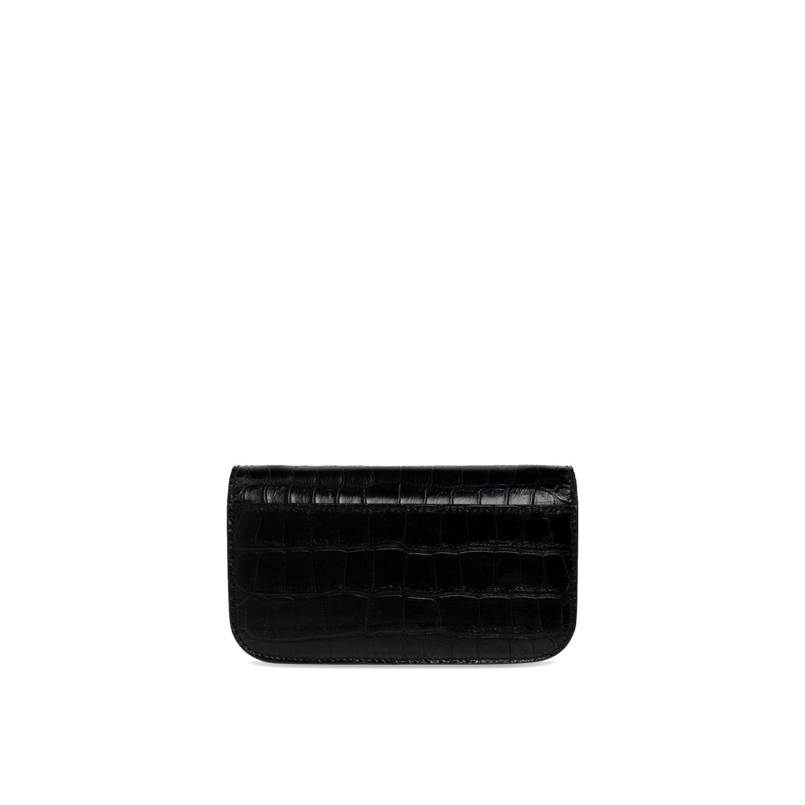 Shop Balenciaga Gossip Chain Clutch Bag In Black