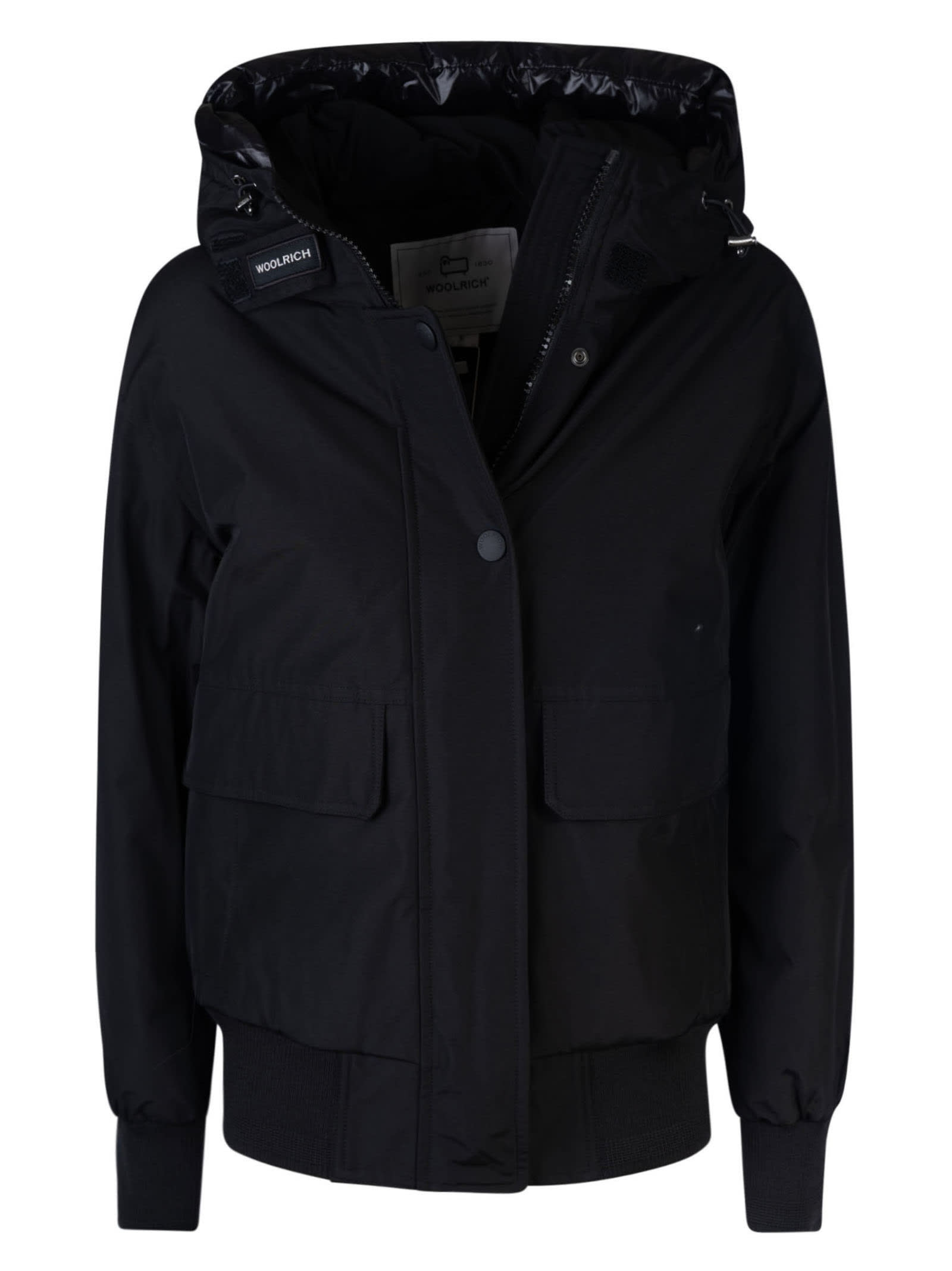 Shop Woolrich Arctic Bomber In Black
