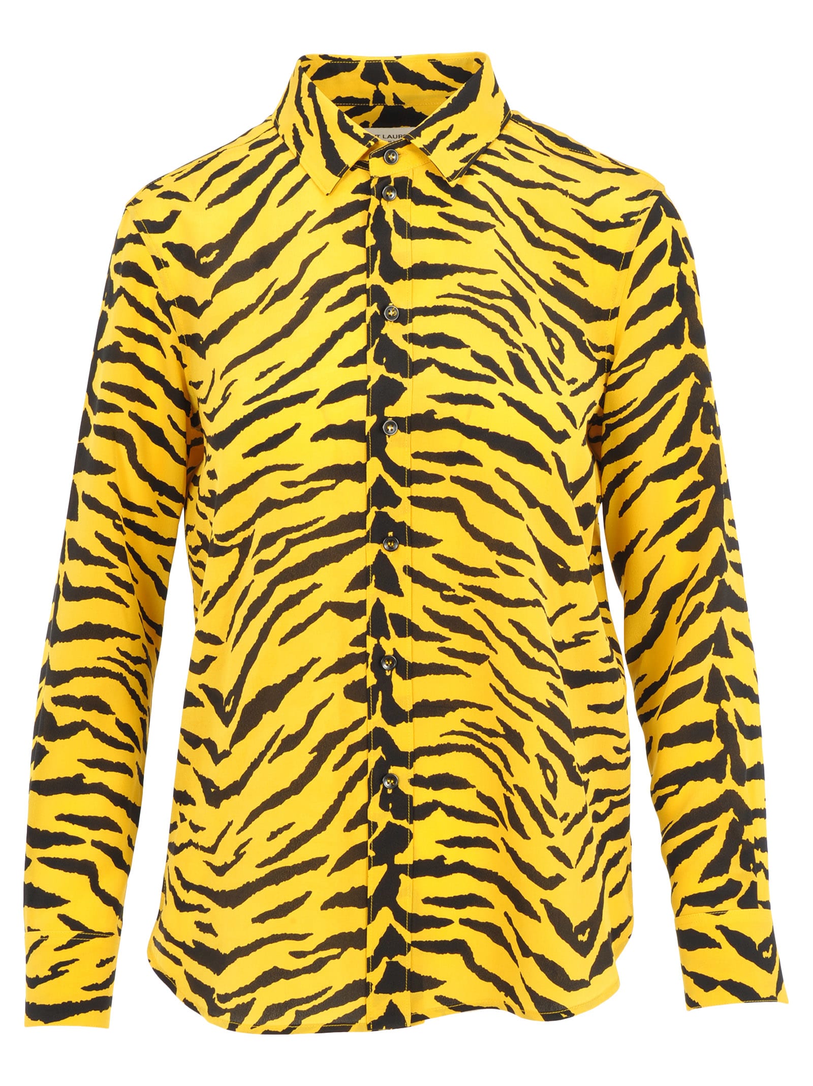 yellow and black tiger print dress