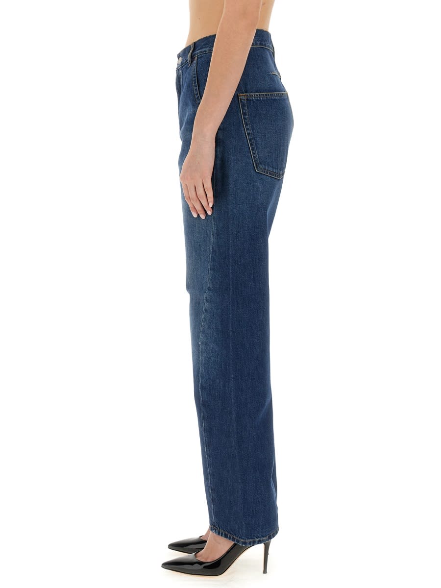 Shop Victoria Beckham Twisted Jeans In Denim
