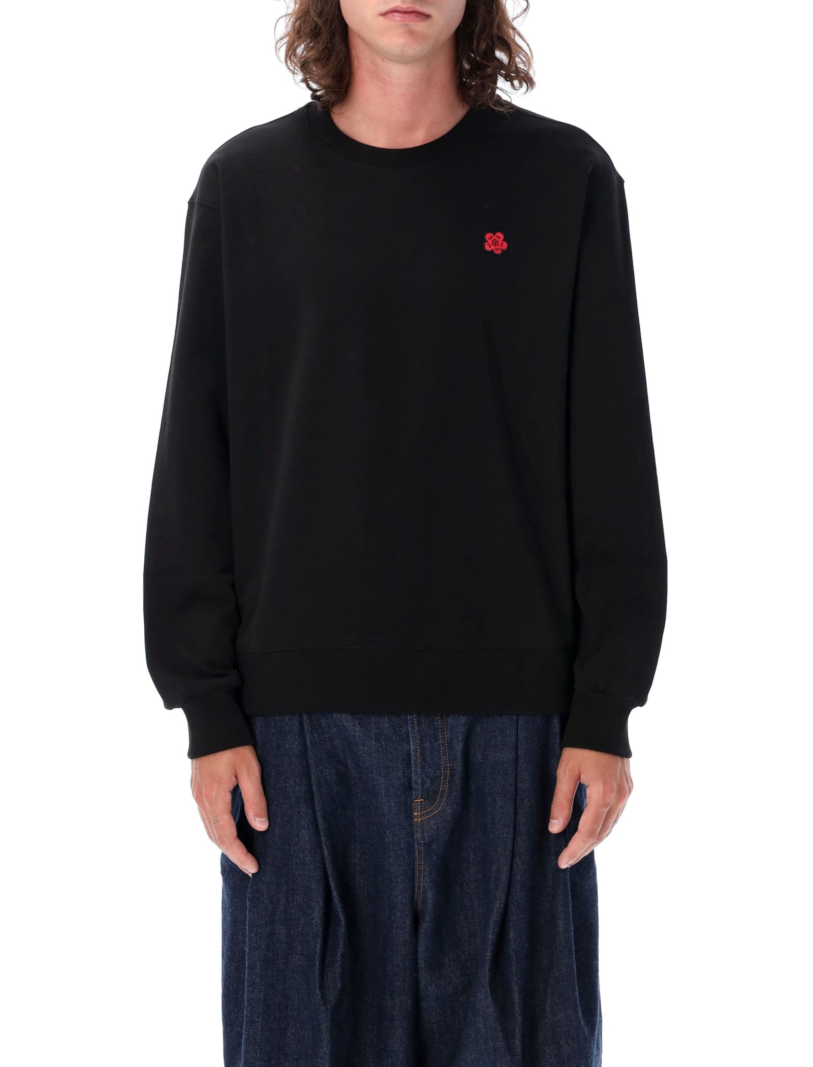 Shop Kenzo Boke Flower Crewneck Sweatshirt In Black