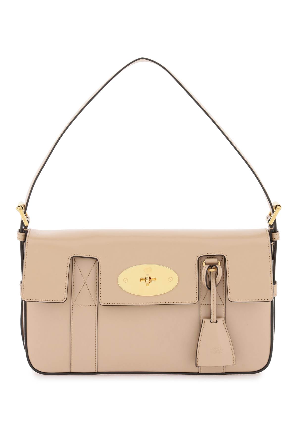 Shop Mulberry East West Bayswater Shoulder Bag In Maple (beige)