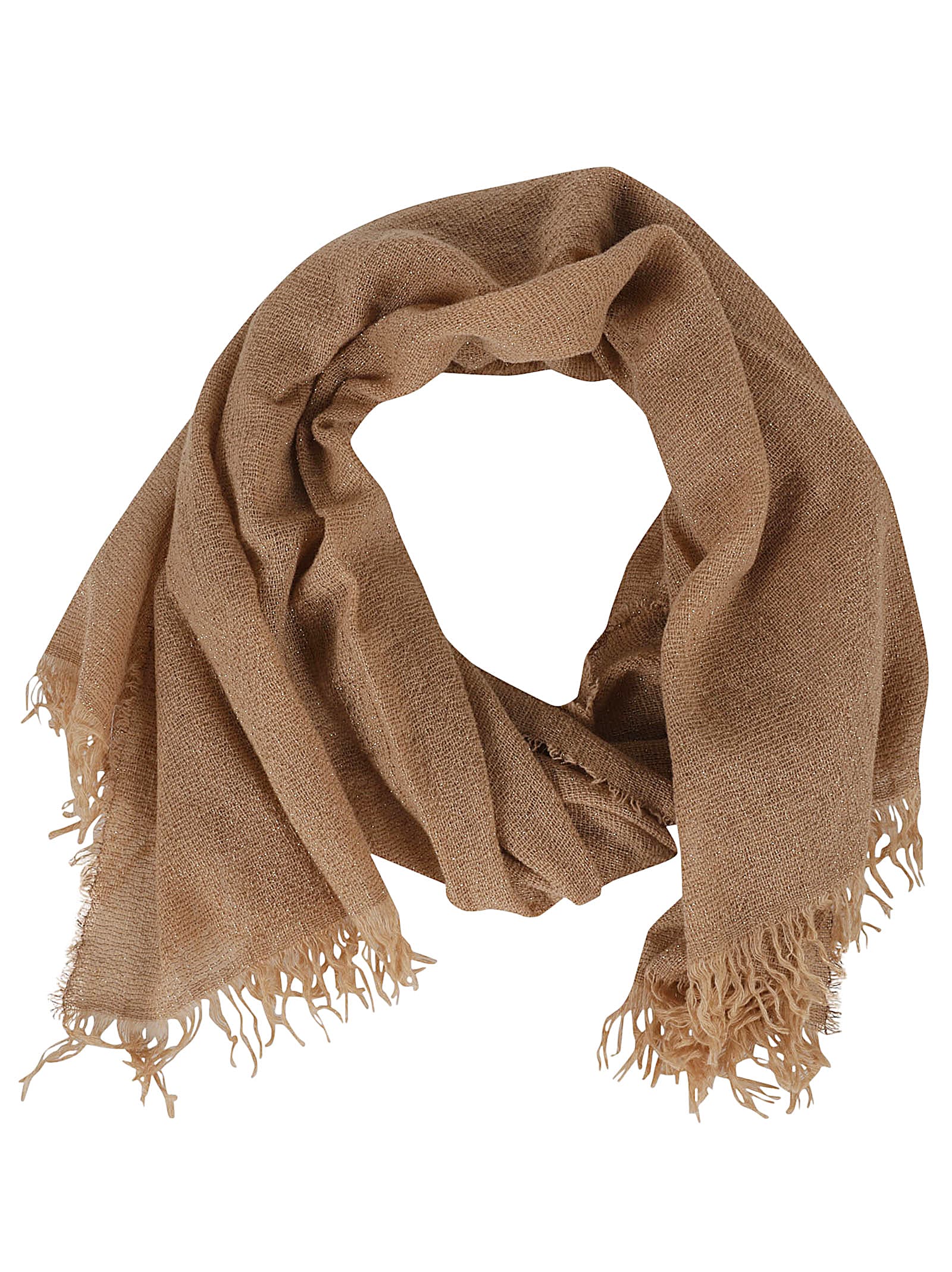 Shop Fabiana Filippi Fringe Trim Plain Scarf In Only One