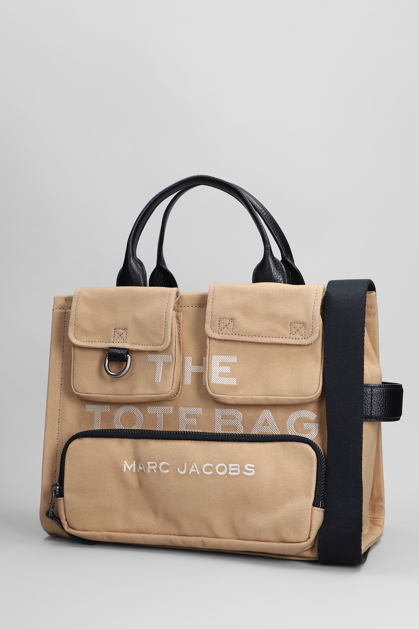 Marc Jacobs The Medium Tote Tote In Camel Cotton In Brown