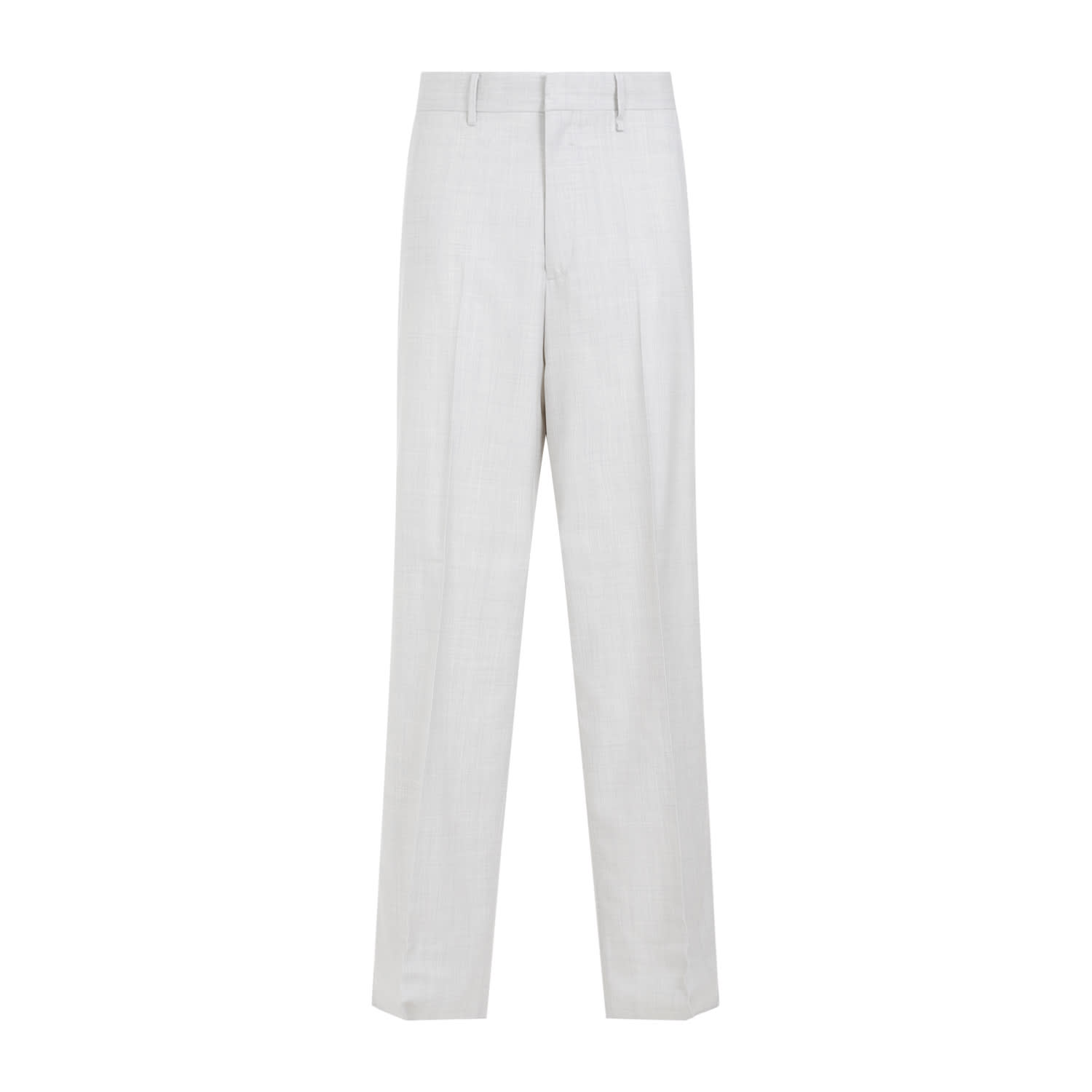 Shop Givenchy Extra Wide Leg Trousers In Chalk White