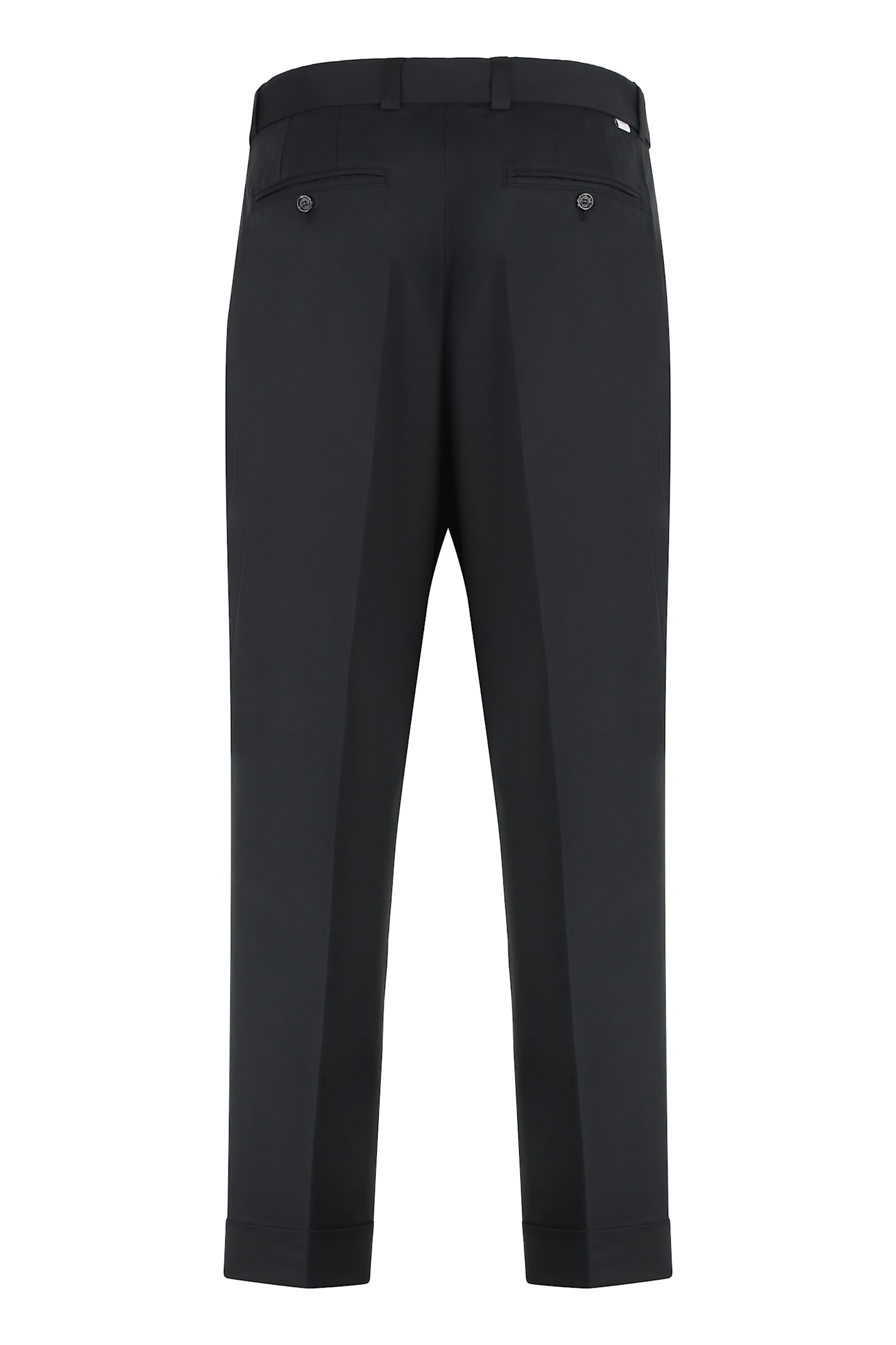 Paolo Pecora Slim Fit Chino Trousers In Black