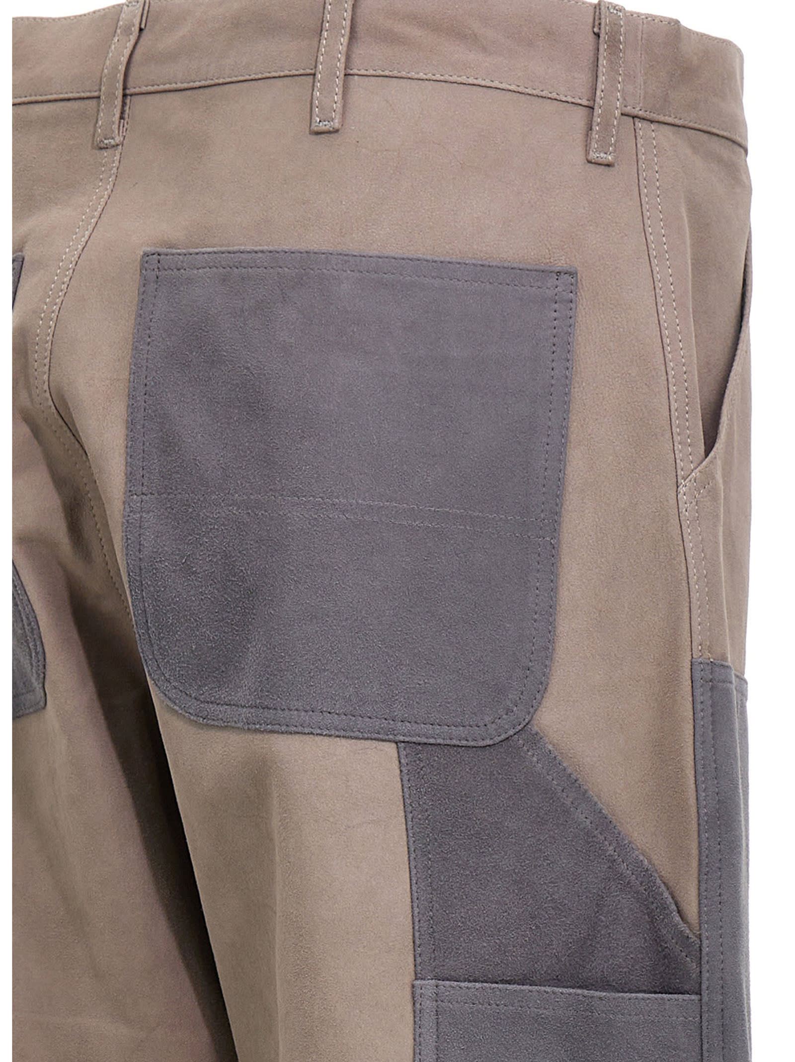 Shop Lc23 Pantalone Work Double Knee In Gray