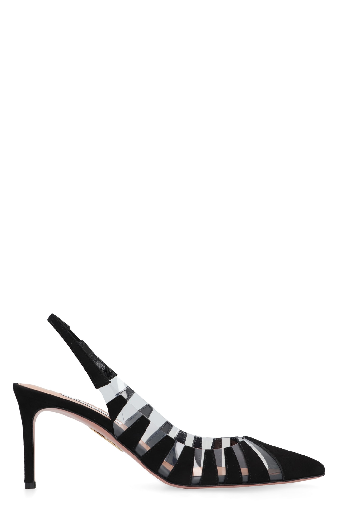 Pvc And Leather Slingback Sandals Hot Rumor