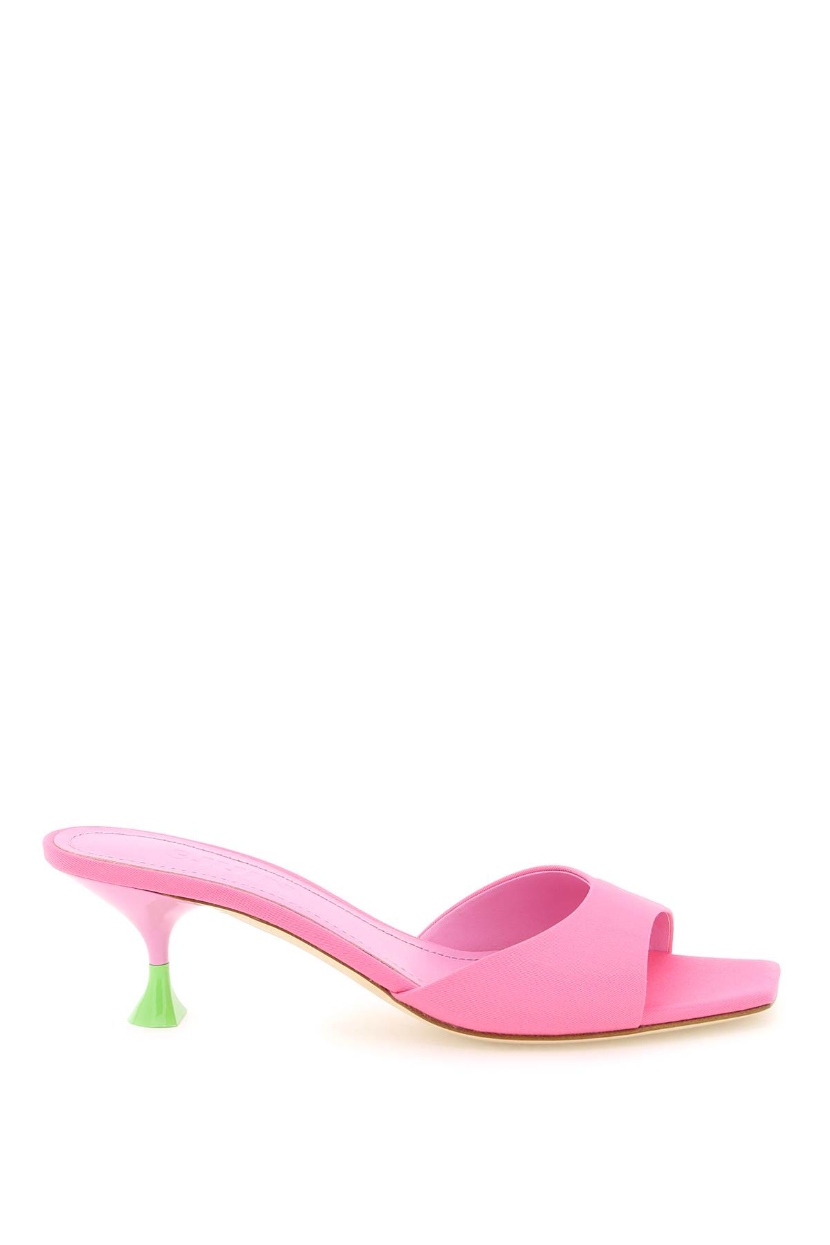 Shop 3juin Kimi Satin Mules In Candy (pink)