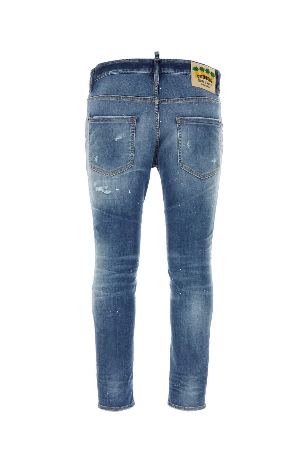 Dsquared2 Stretch Denim Skater Jeans In Navyblue