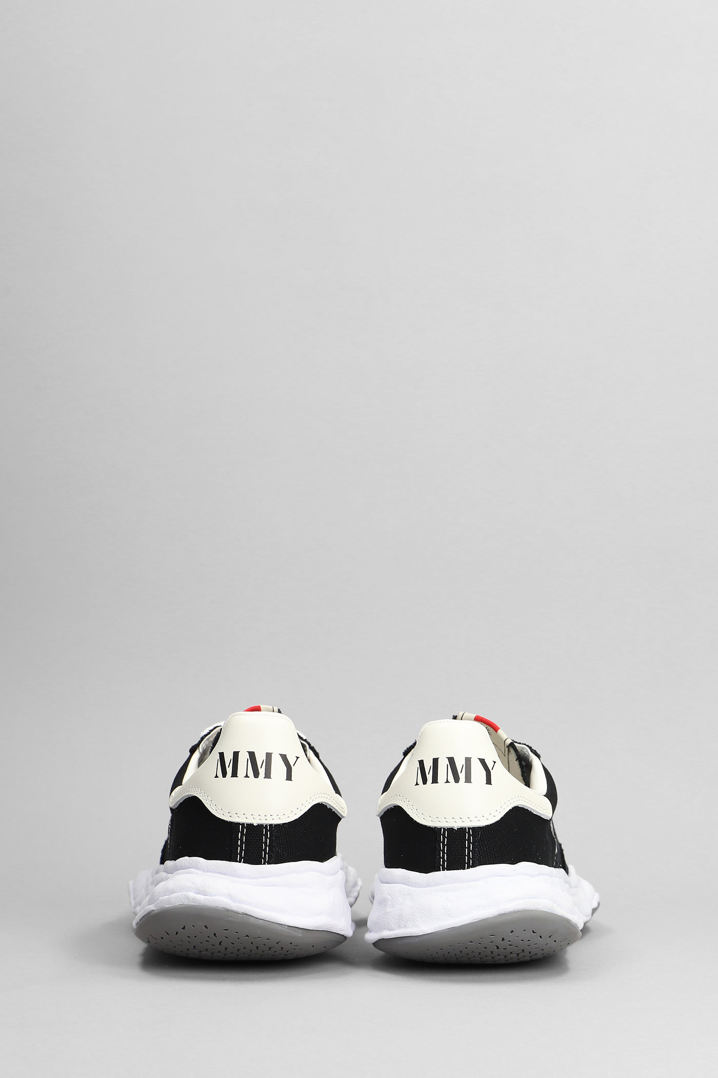 Shop Miharayasuhiro Charles Sneakers In Black Cotton