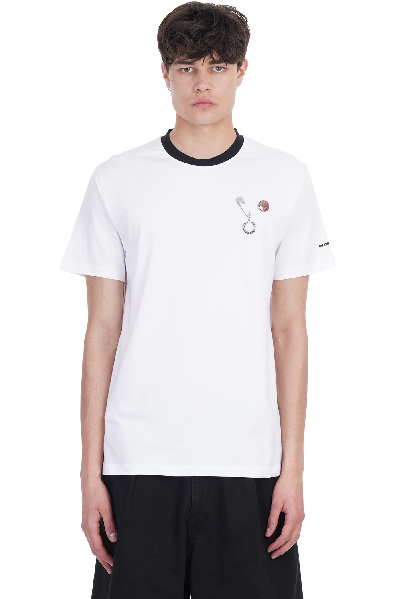 FRED PERRY T-SHIRT IN WHITE COTTON