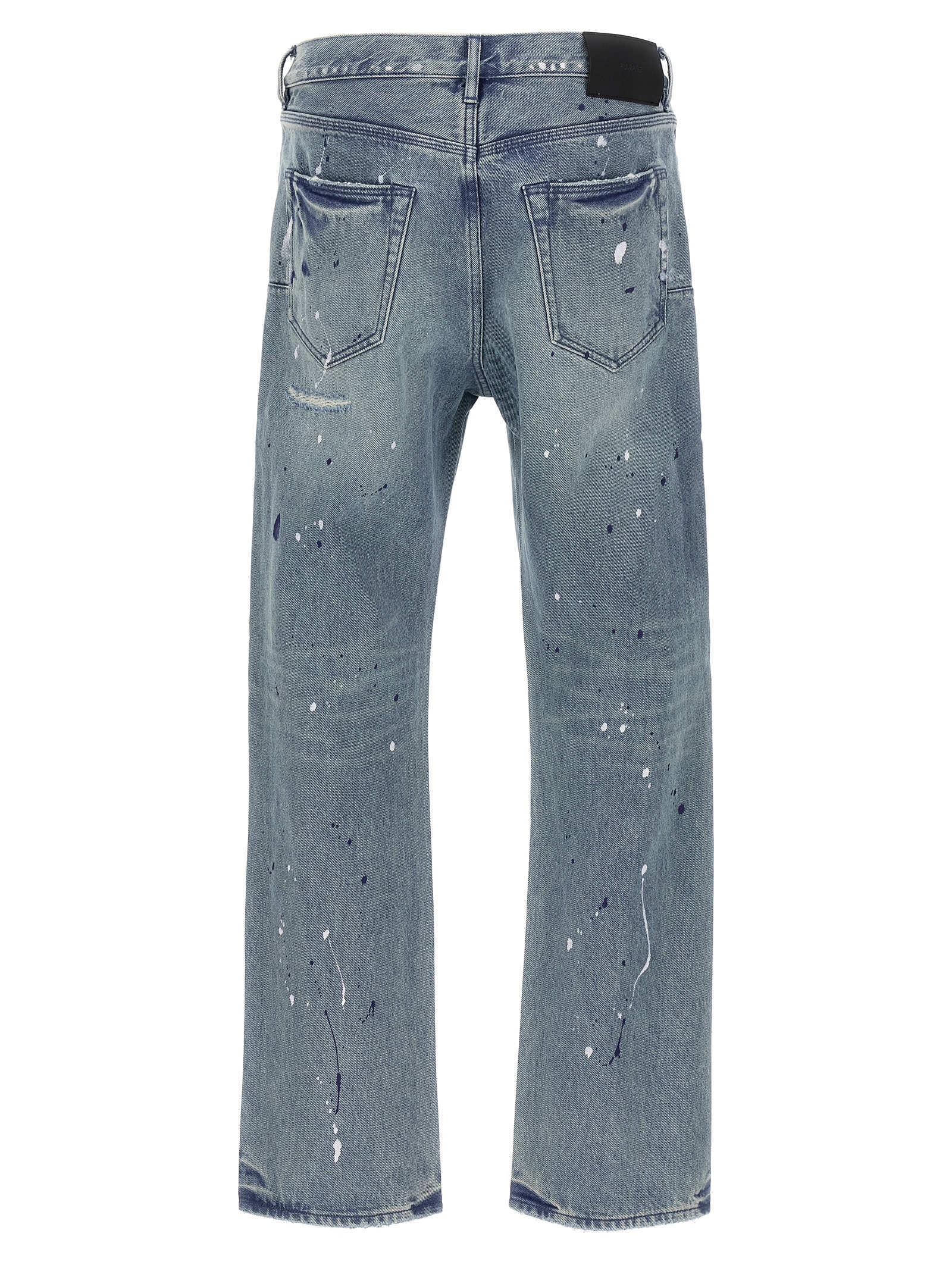 Purple Brand Patch Repairs Foil Jeans In Blue