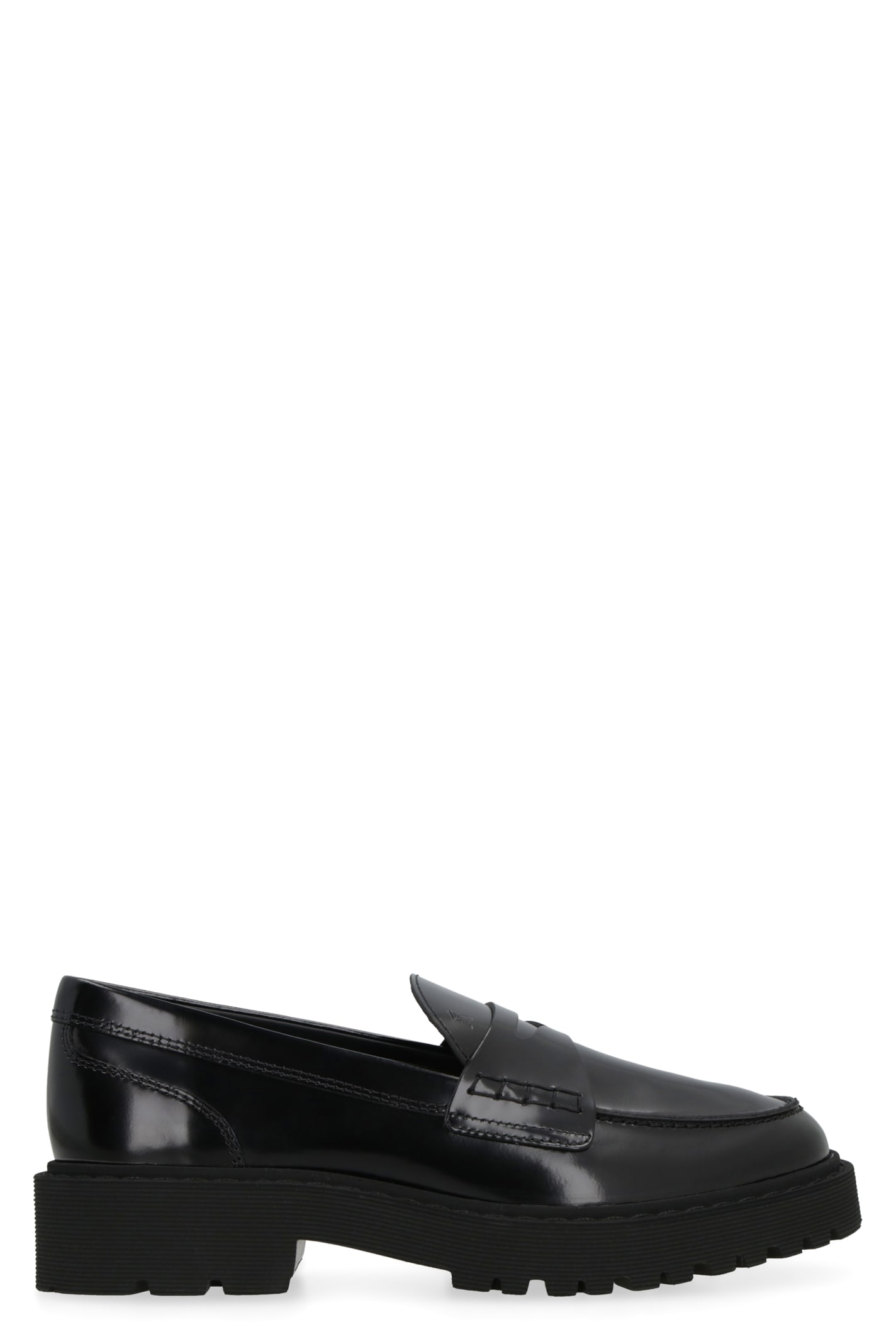 Hogan H543 Patent Leather Loafer In Black