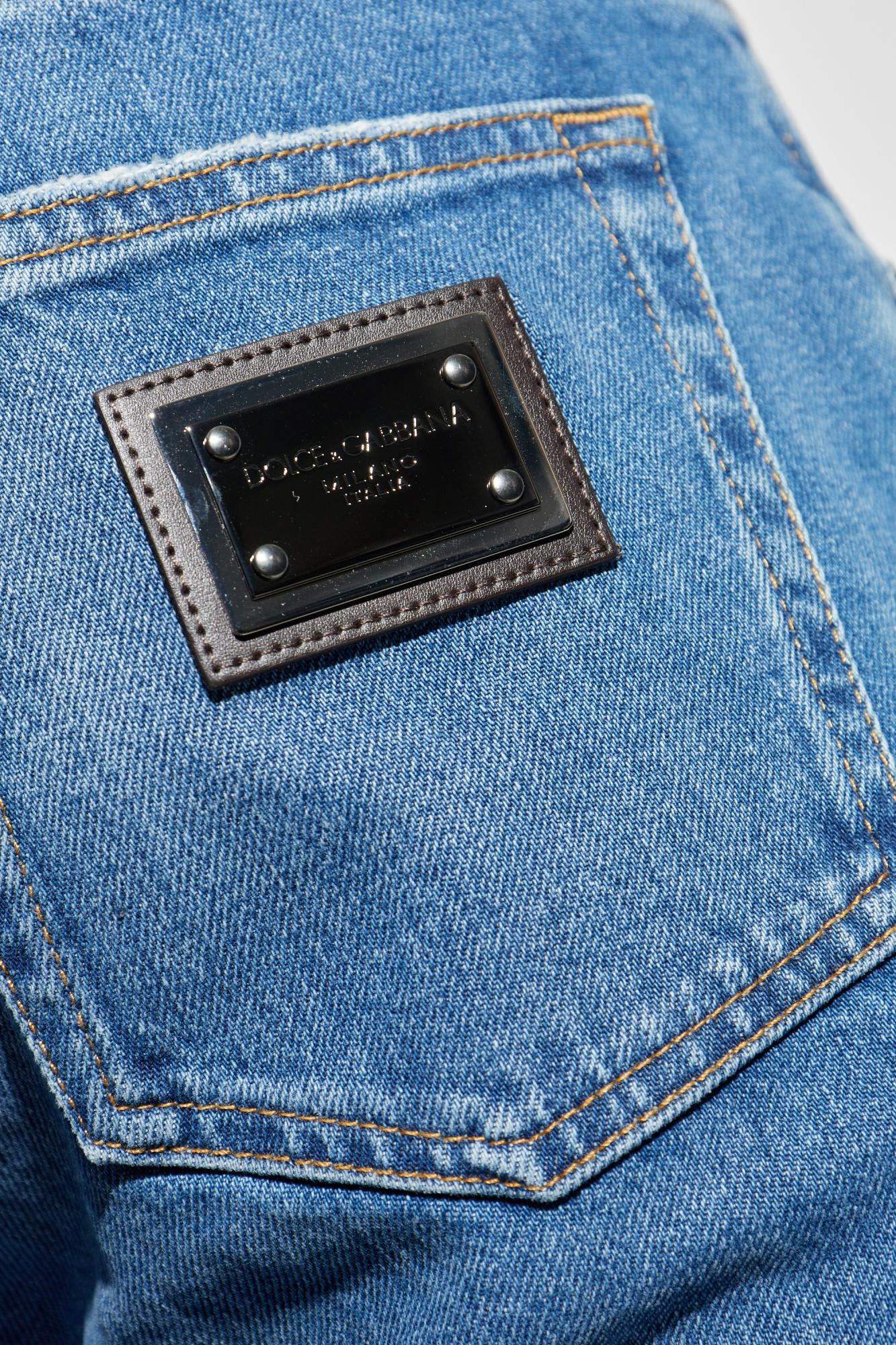 Dolce & Gabbana Slim Jeans In Multi