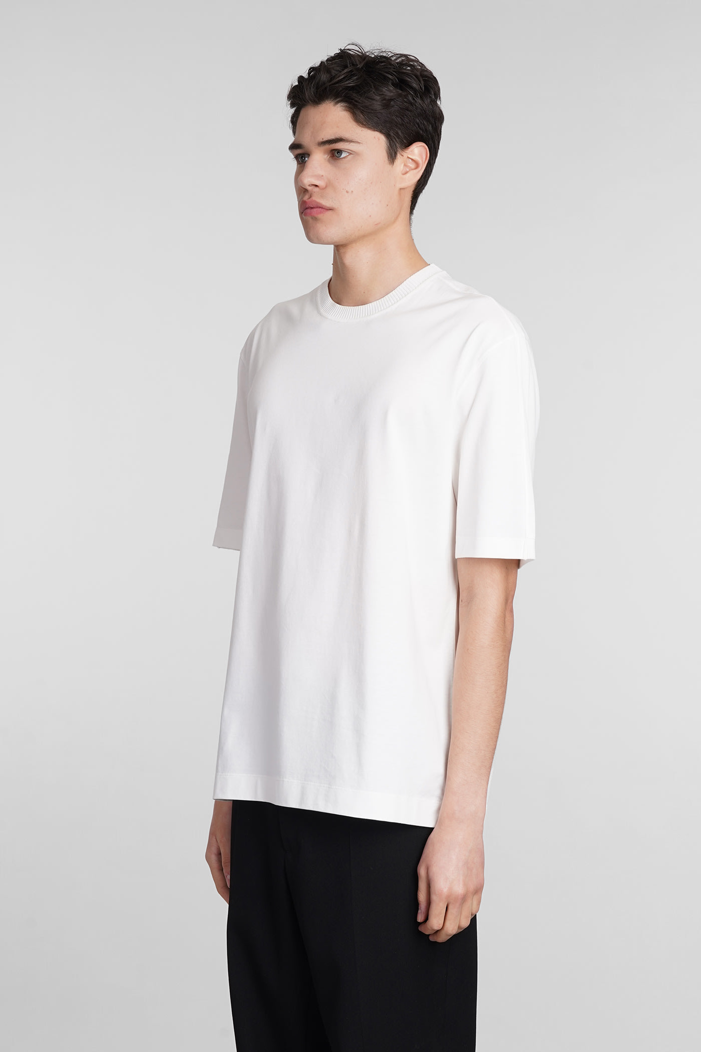 Shop Zegna T-shirt In White Cotton