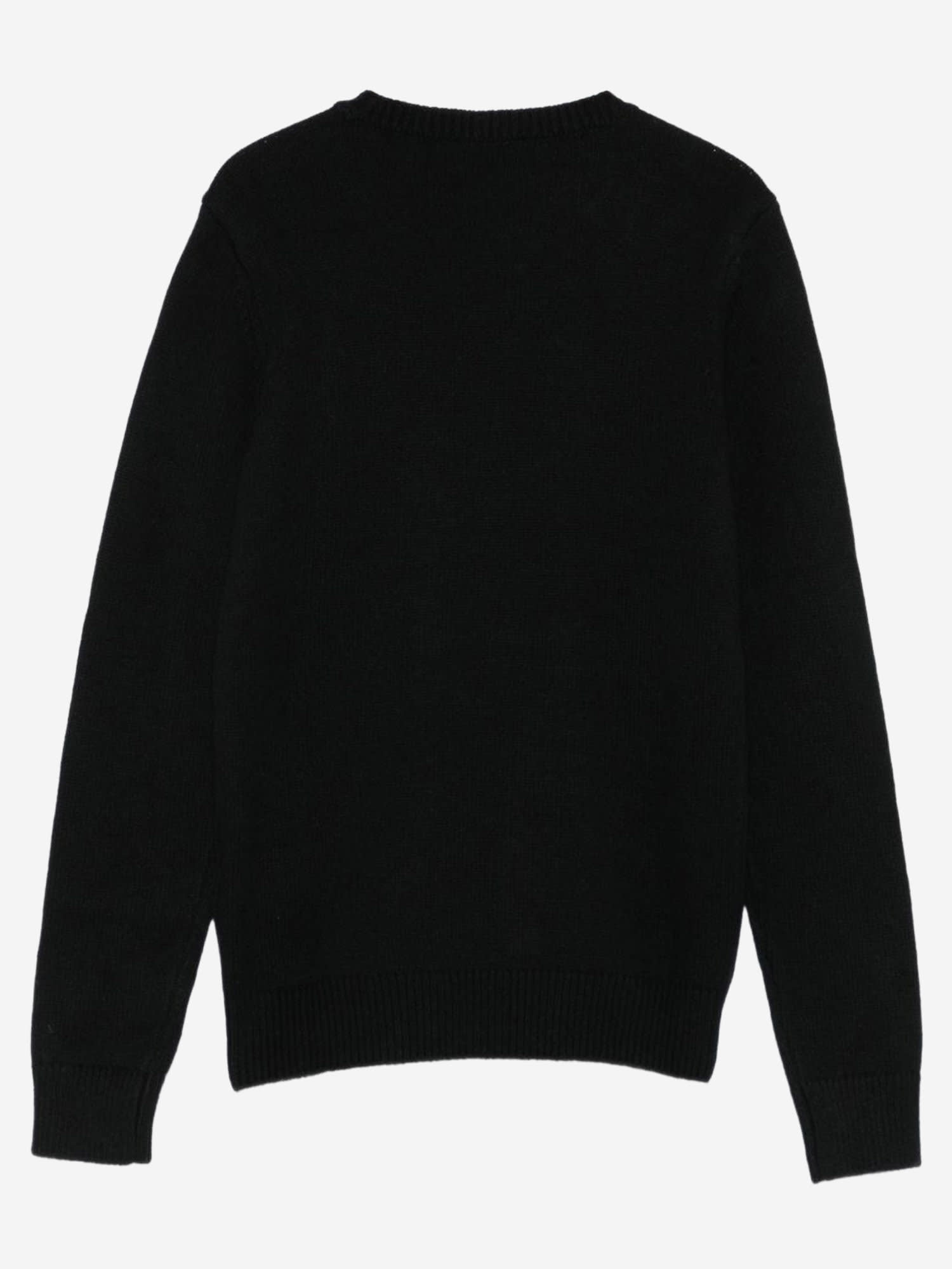 Diesel Viscose Blend Sweater With Logo In Black