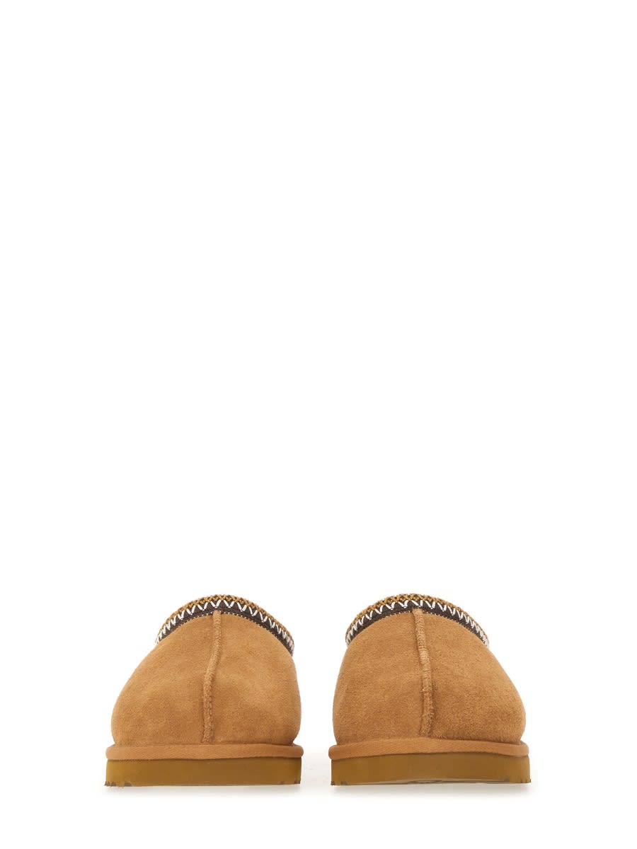 Ugg Slip-on Clog In Soft Suede With Sheepskin Lining In Brown
