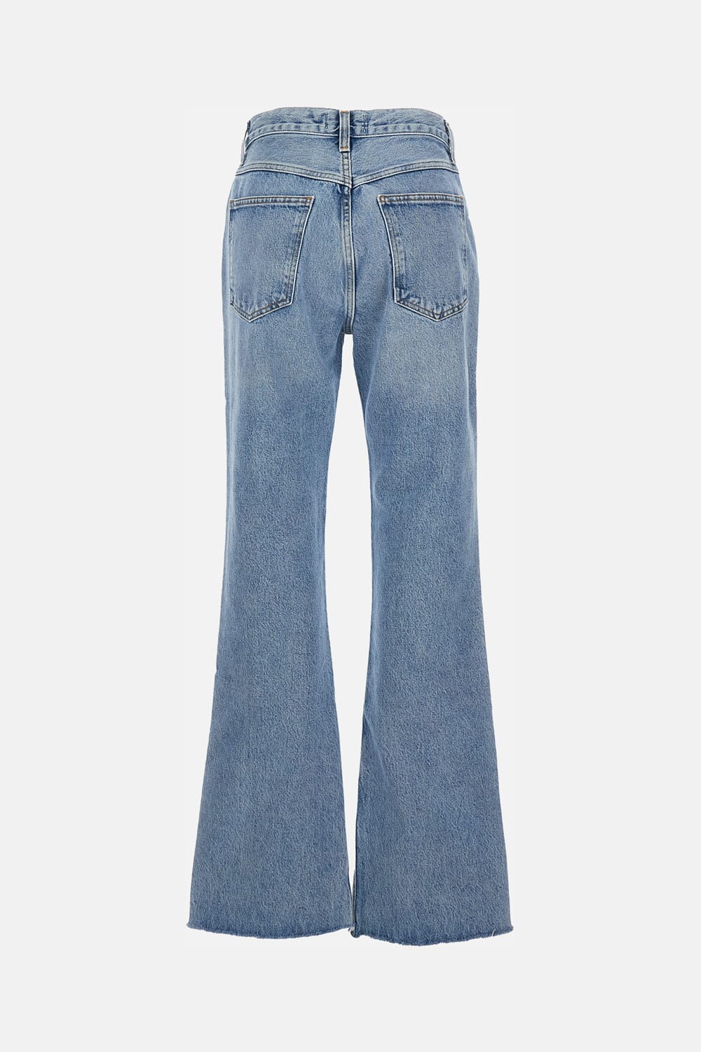 Agolde Five-pocket Denim Trousers In Blue