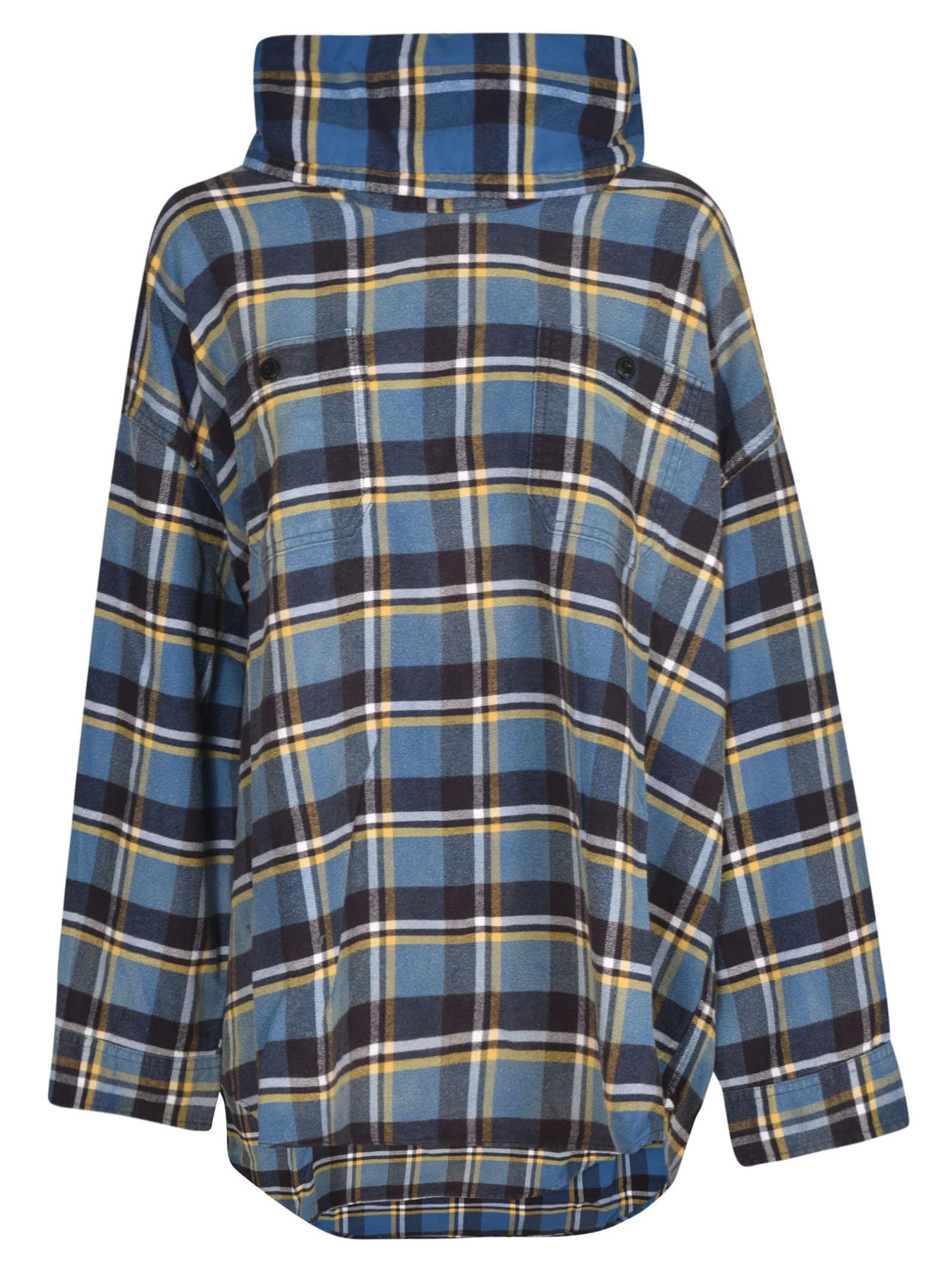 R13 Mask Up Flannel Work Shirt