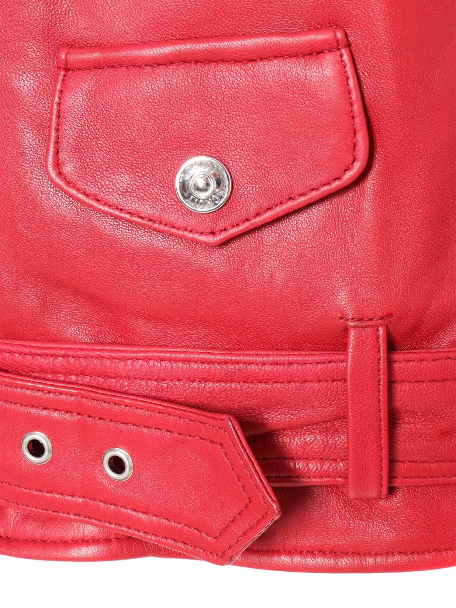 Shop Schott Red Leather Jacket