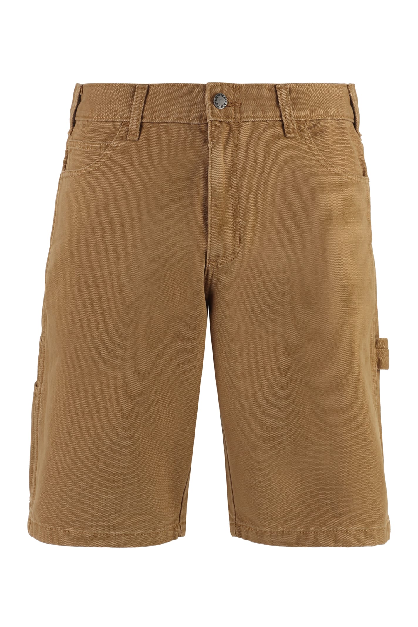 Shop Dickies Duck Cotton Shorts In Brown