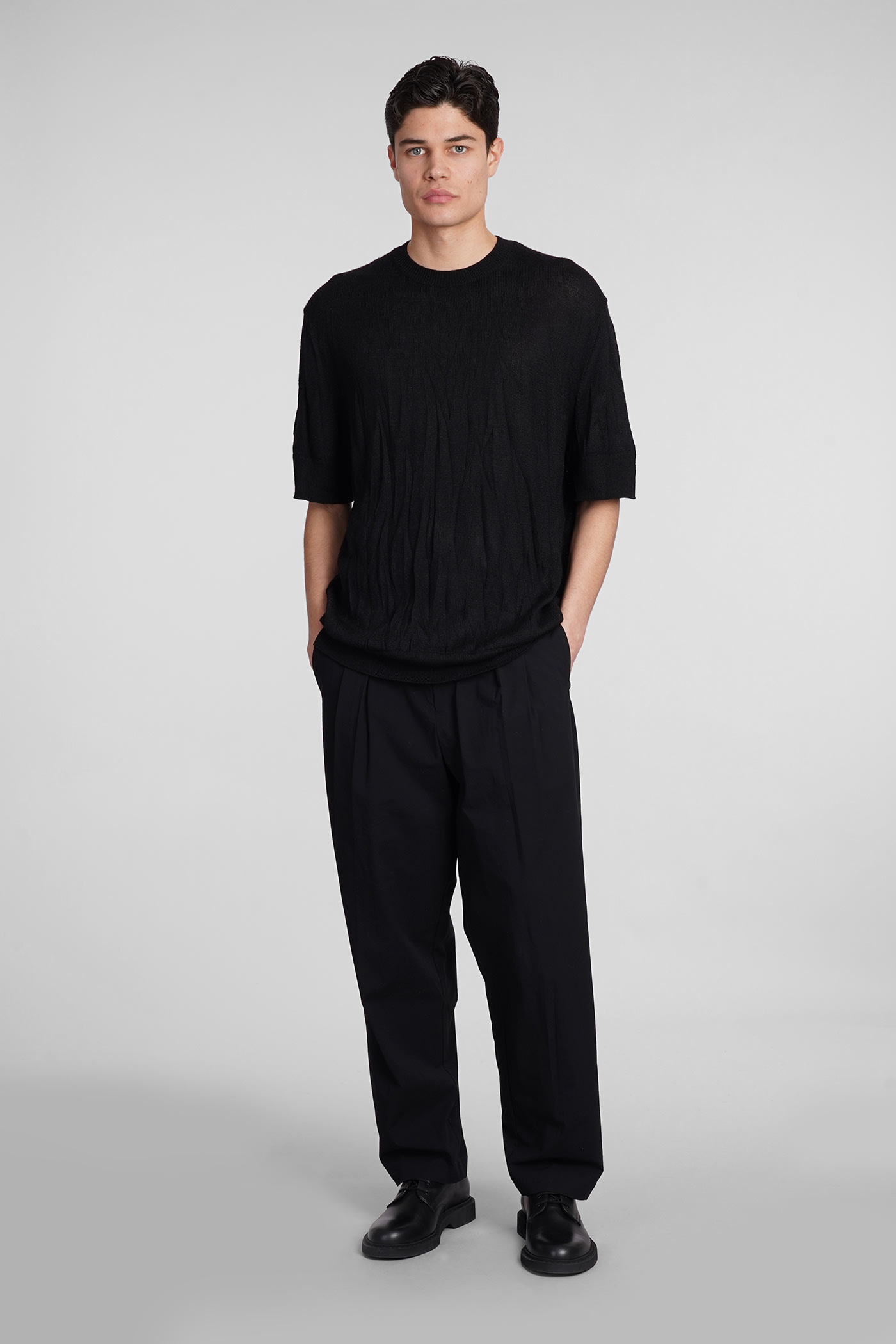 Shop Helmut Lang Knitwear In Black Wool