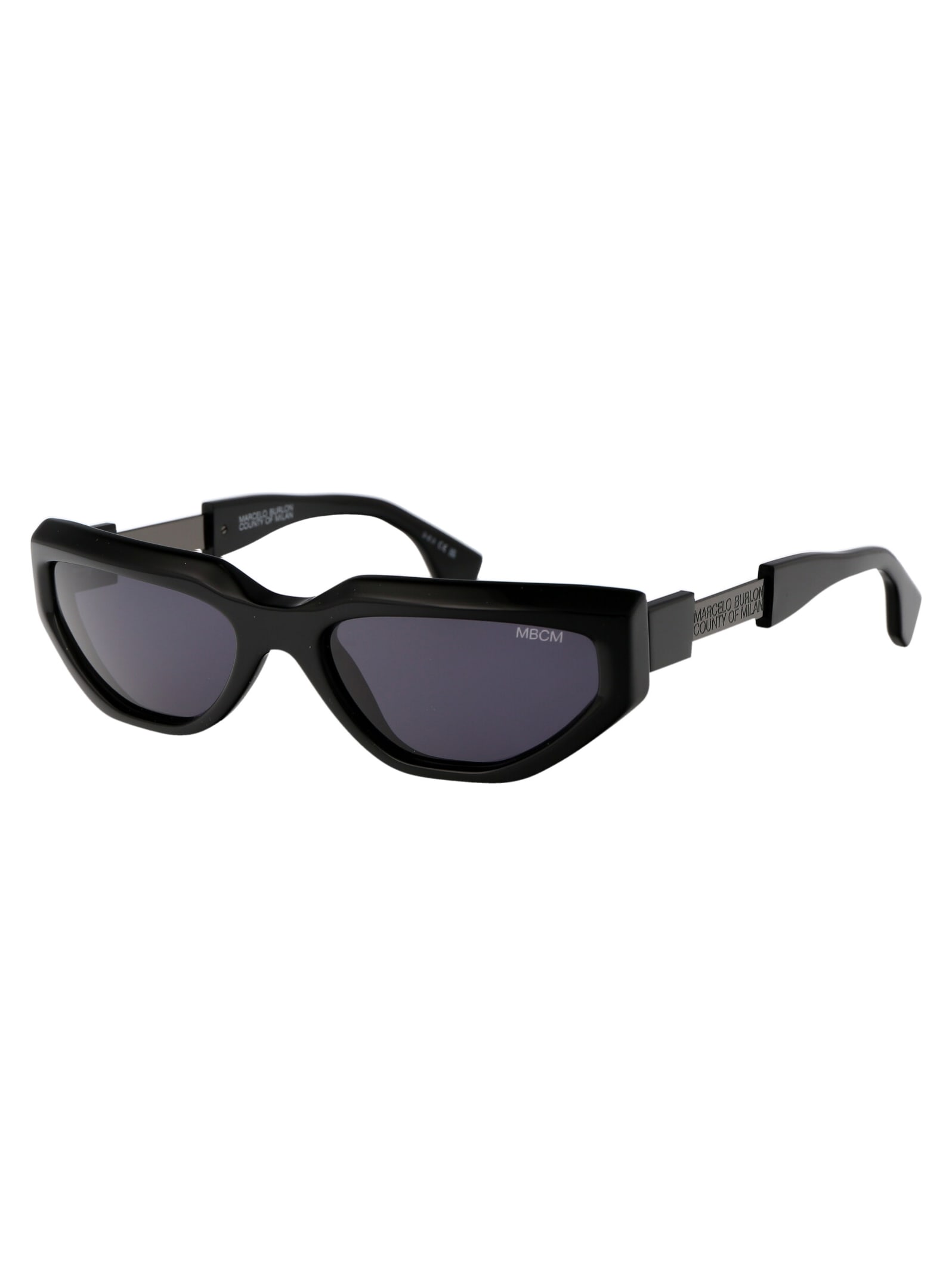Shop Marcelo Burlon County Of Milan Quilmes Sunglasses In 1007 Black