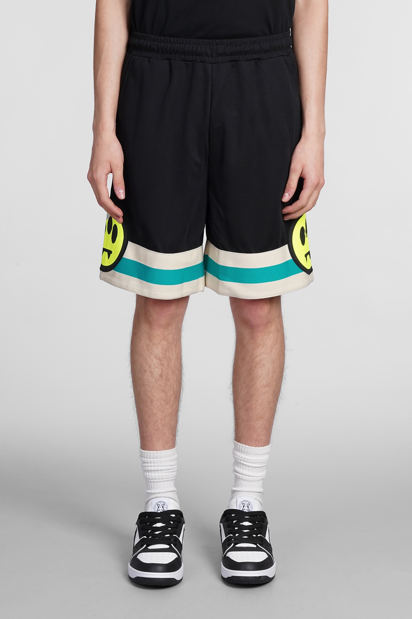 BARROW SHORTS IN BLACK POLYESTER