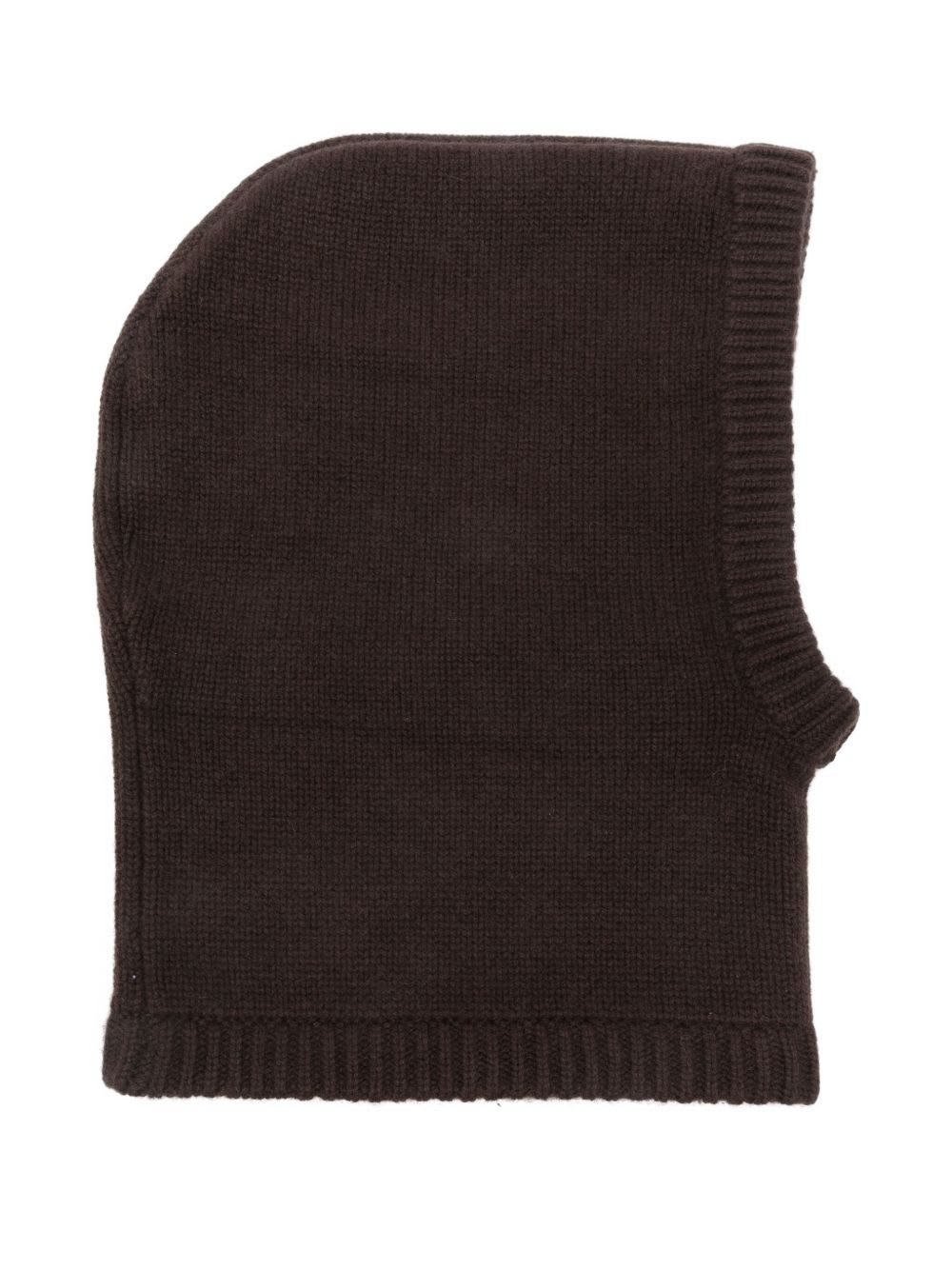 Goat Cashmere Balaclava In Brown