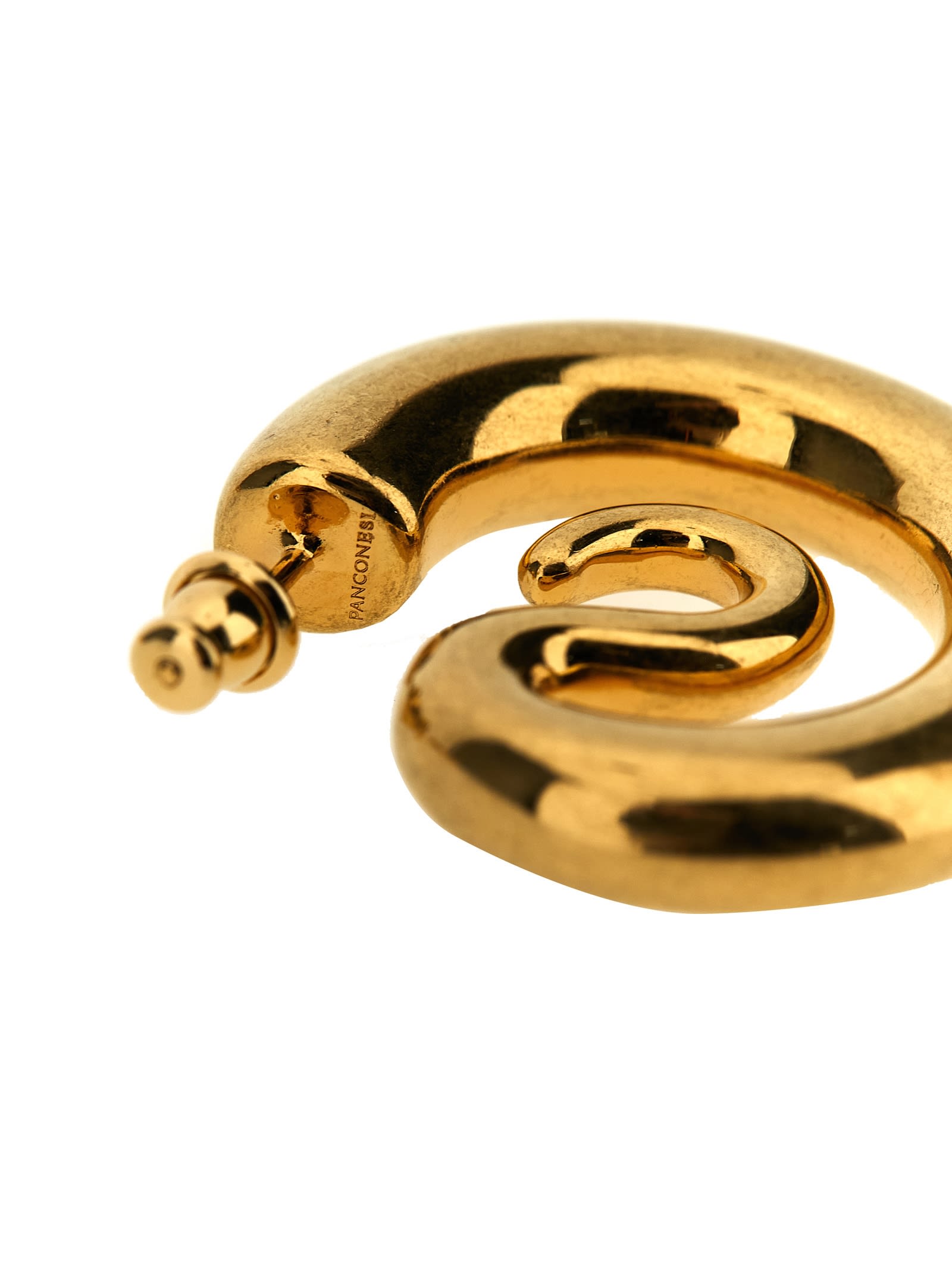 Panconesi Ssense Exclusive Gold Serpent Earrings In Gold