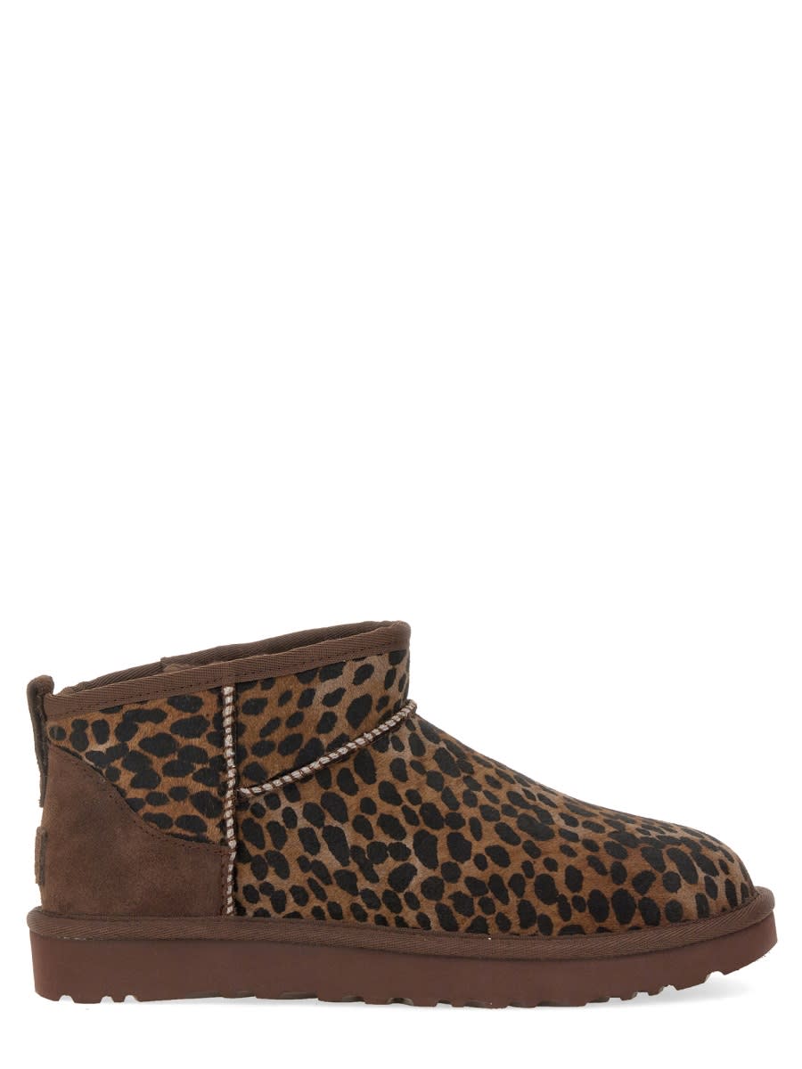 Shop Ugg Boot Classic Ultra Mini Caspian In Brown