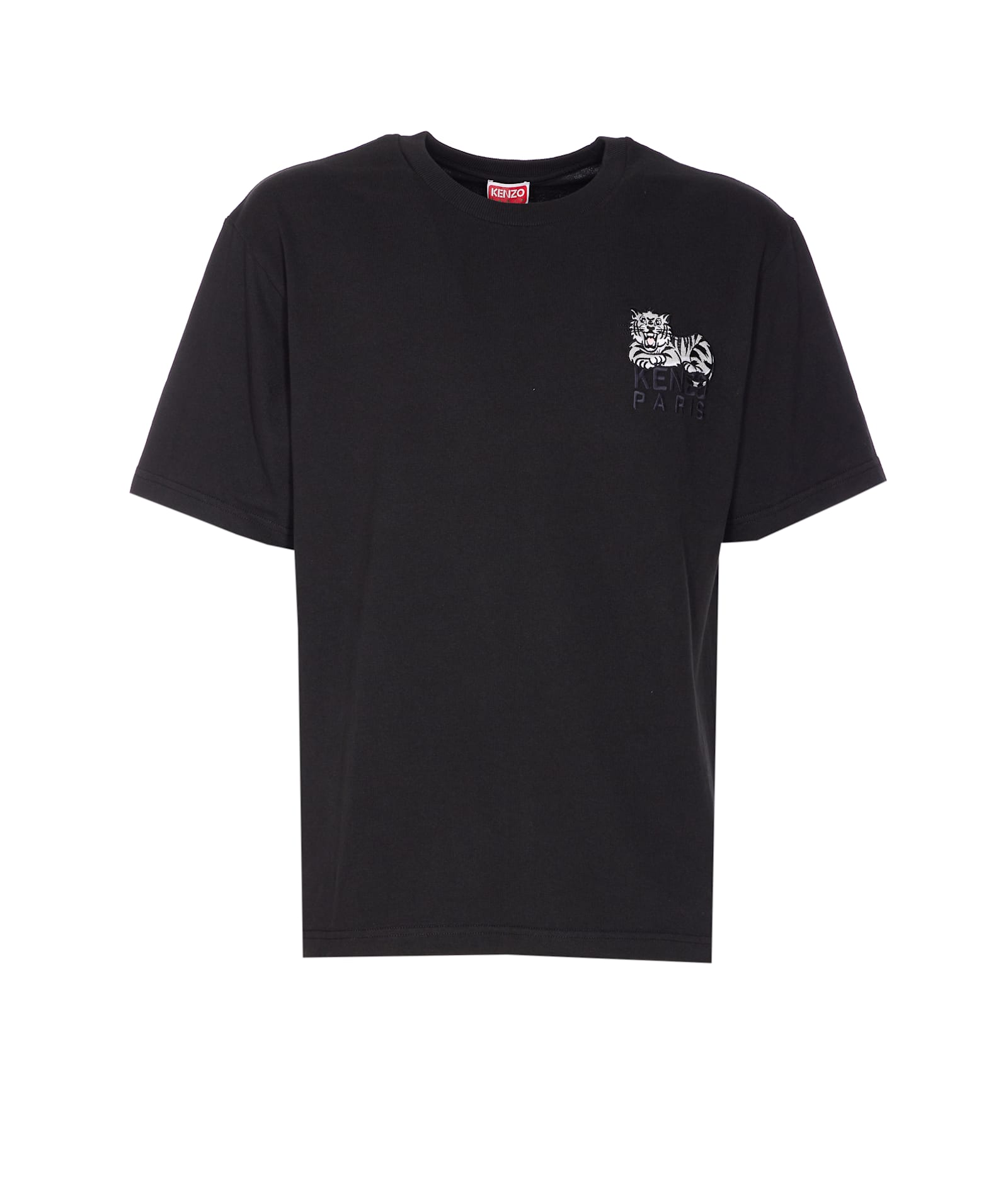 Happy Tiger Embroidered T-shirt