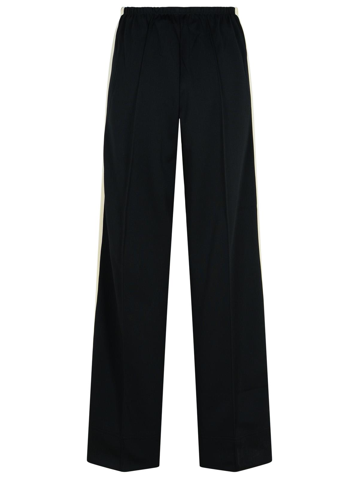 Shop Palm Angels Jogger Black Polyester Pants