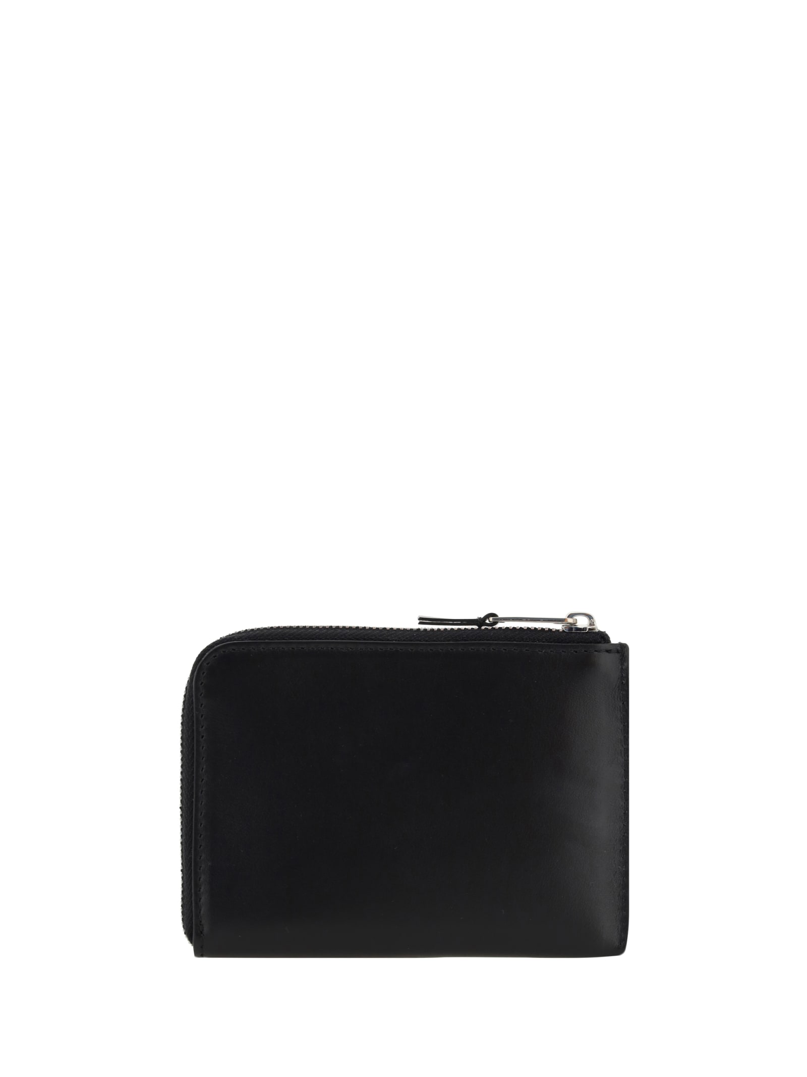 Shop Palm Angels Card Case In Nero/off White