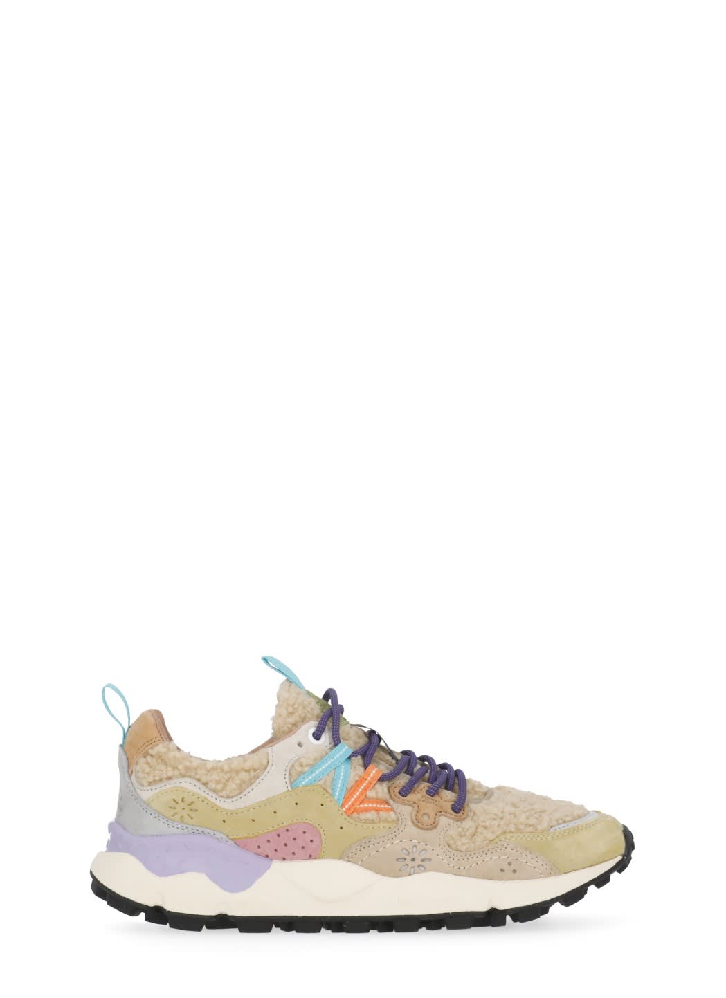 Flower Mountain Panelled-design Sneakers In Neutral