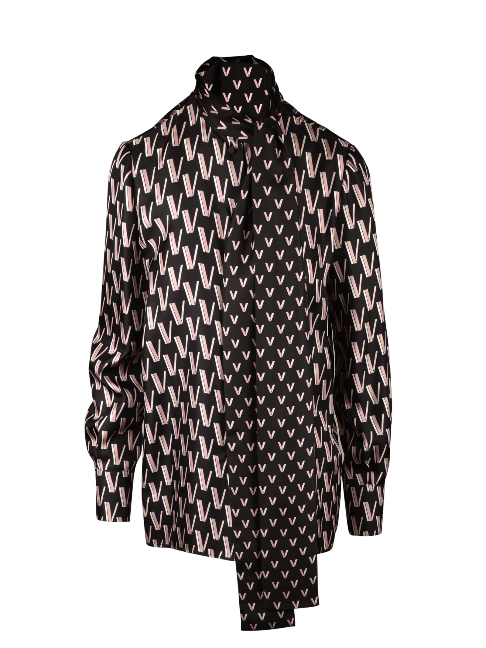 VALENTINO DOUBLE V PRINTED TOP,11225333