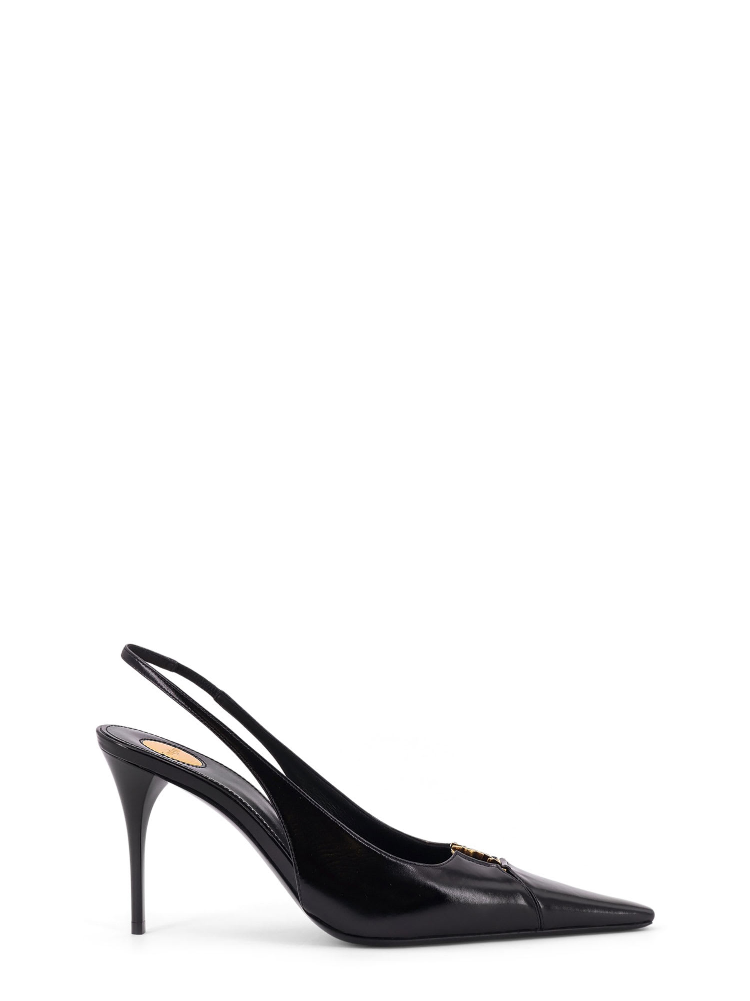 Saint Laurent Babylone 80 Leather Slingback Décolleté