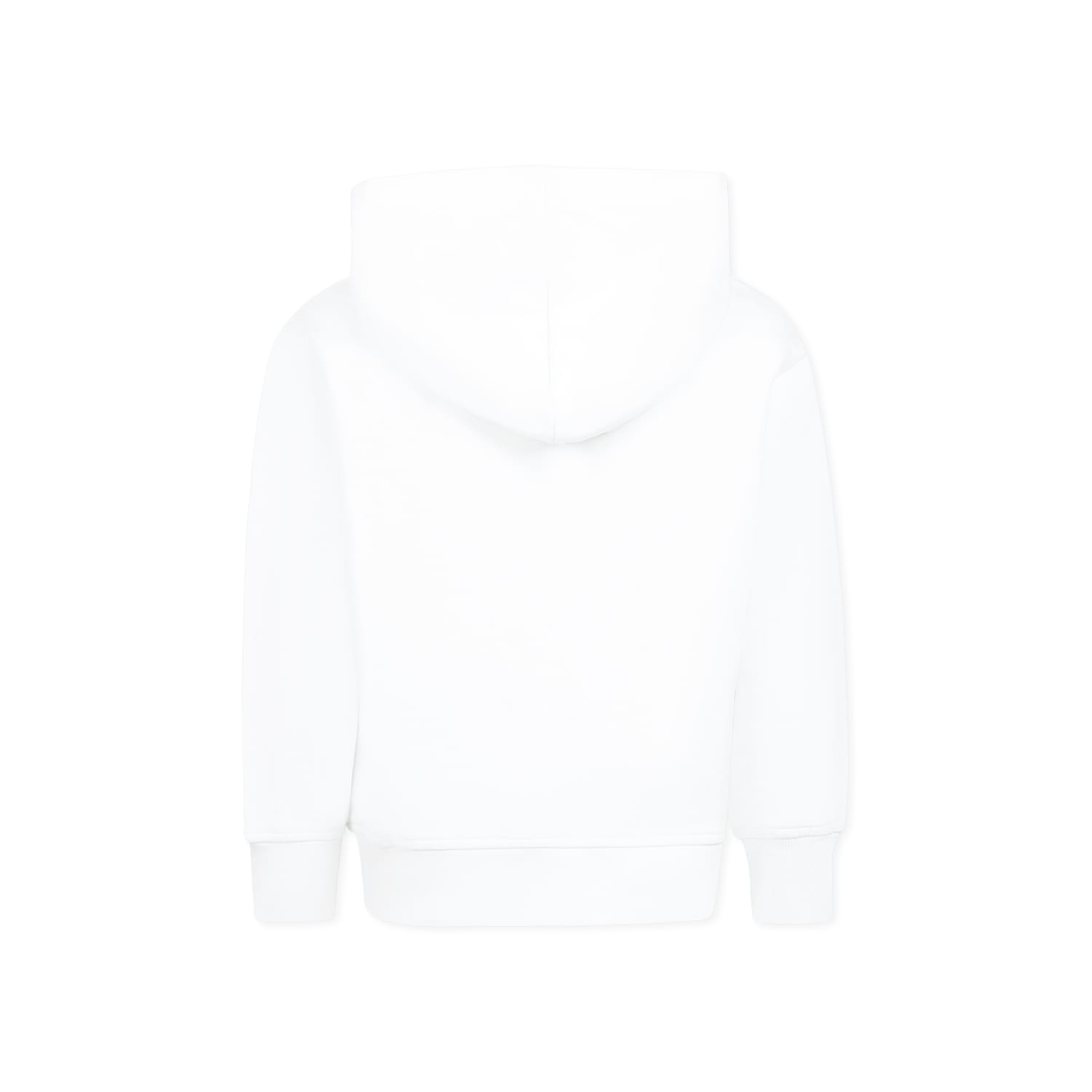 Shop Msgm White Sweatshirt For Kids With Logo