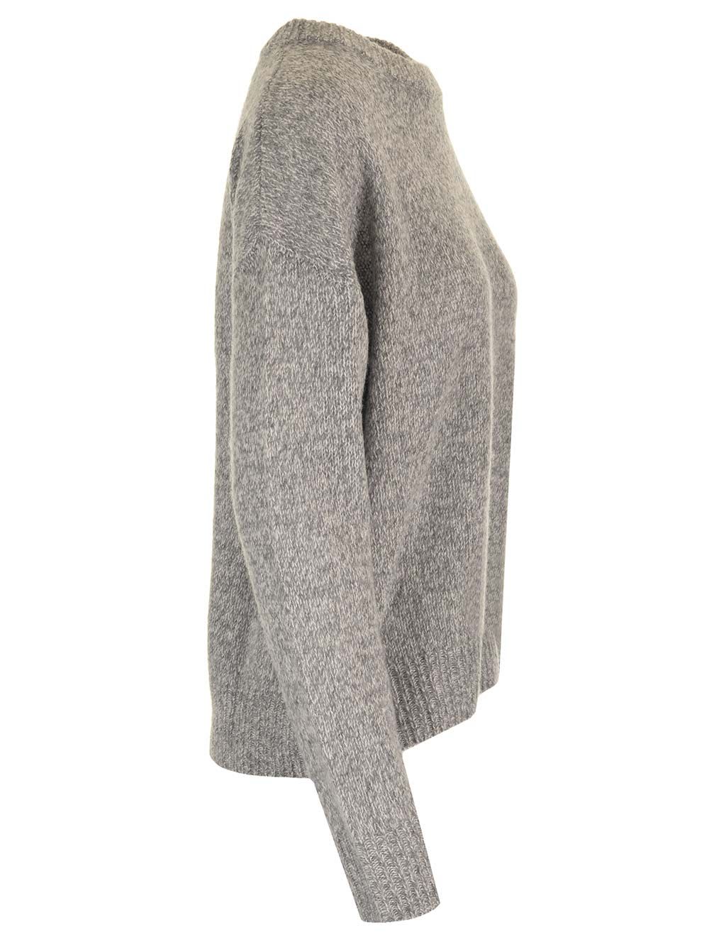Lisa Yang Mira Cashmere And Silk Sweater In Grey