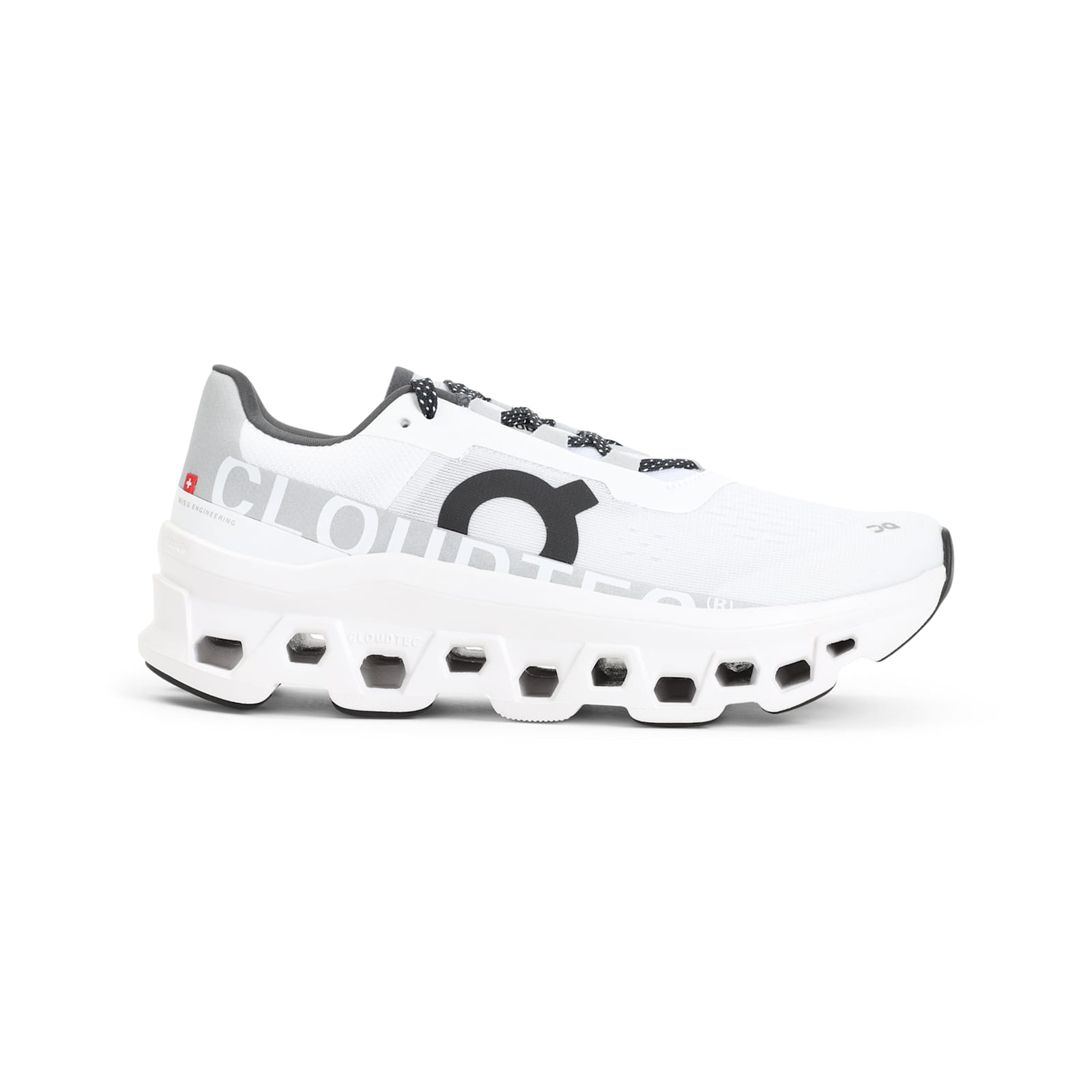 On Women's Cloudmster Road Running Sneakers In All White In White